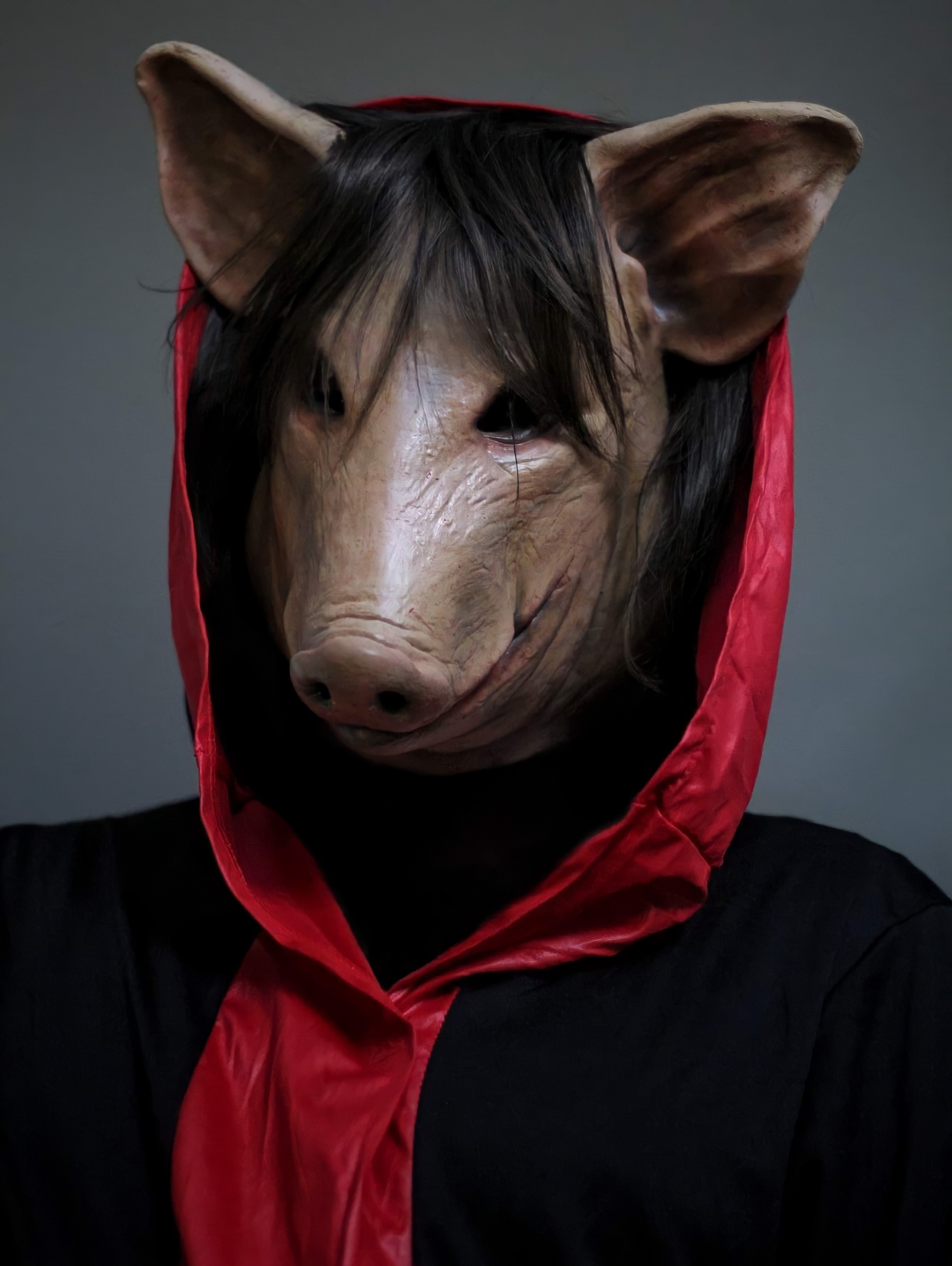 Don Post / Pig Mask Repainted and Rehaired For Better Accuracy! r/saw