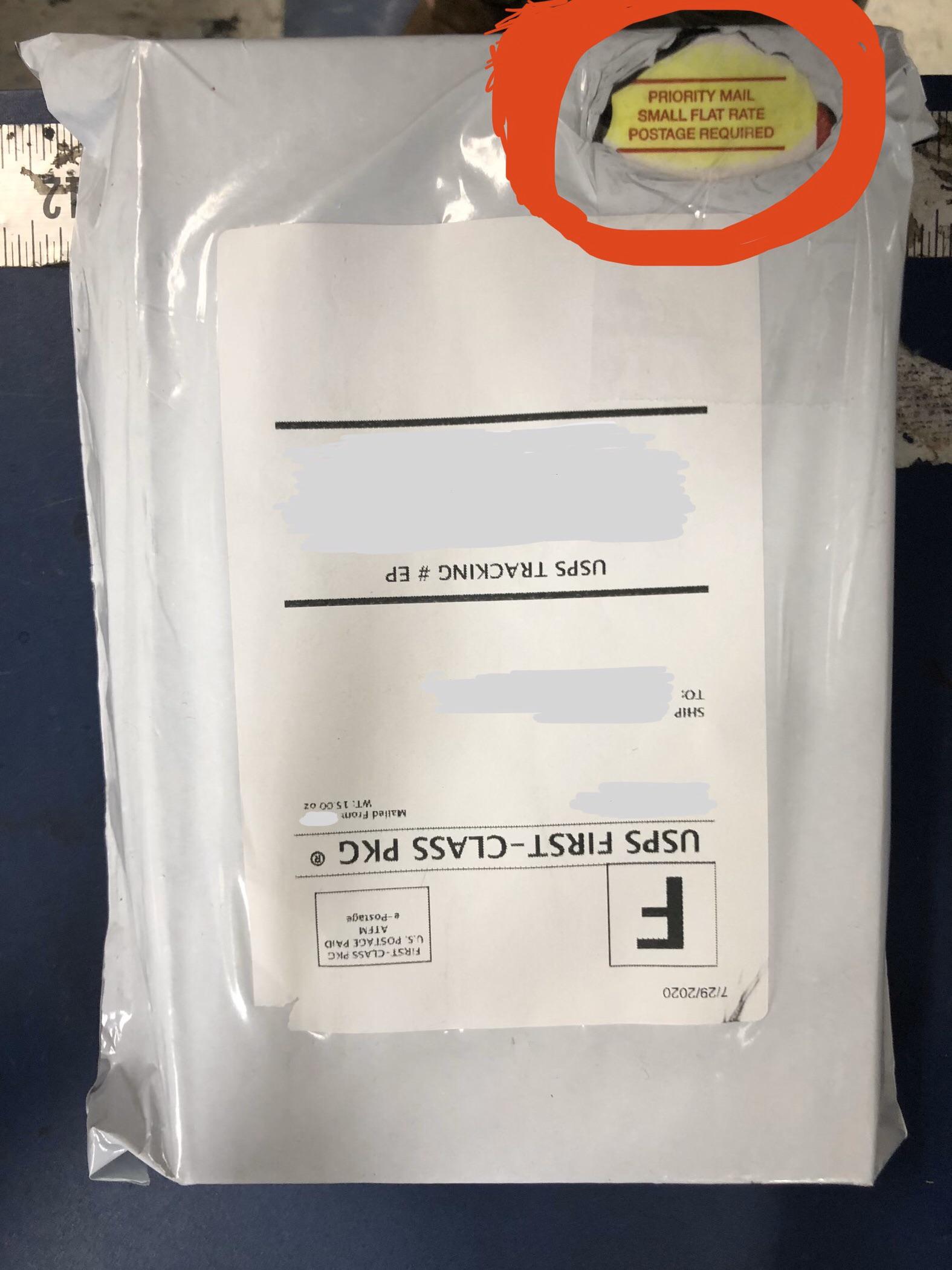 Covering up a free Priority box with a poly bag (and lesser postage), ‘cause you think you’re