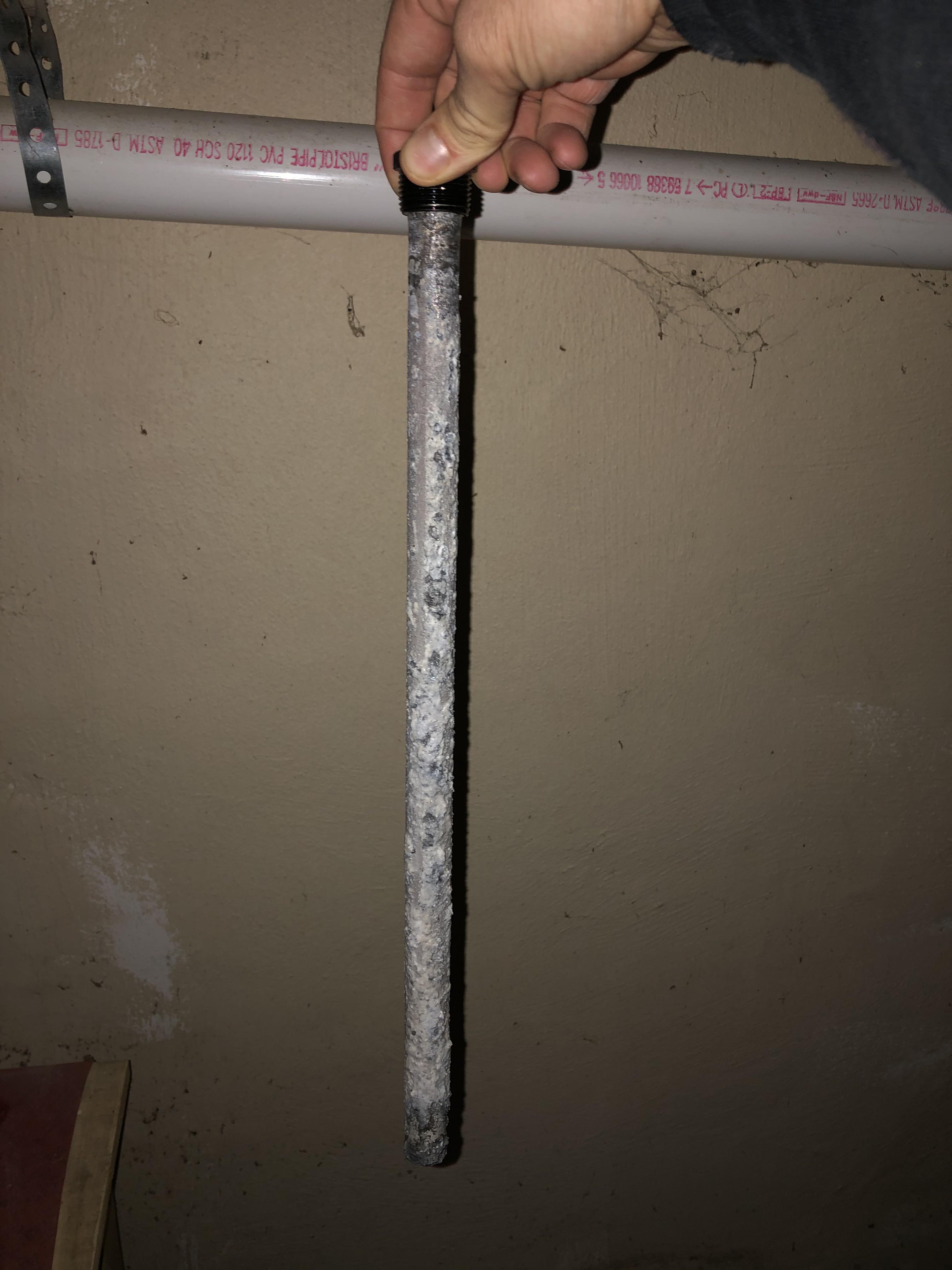 Installed this zinc anode rod 3 months ago. Bad sulphur smell in well