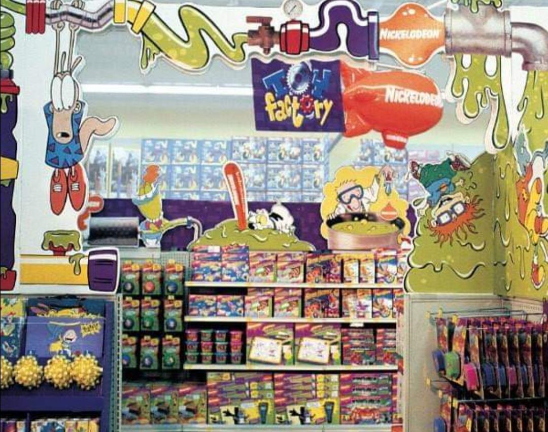 The Nickelodeon Toy Factory at Toys R Us 1995. r/nostalgia