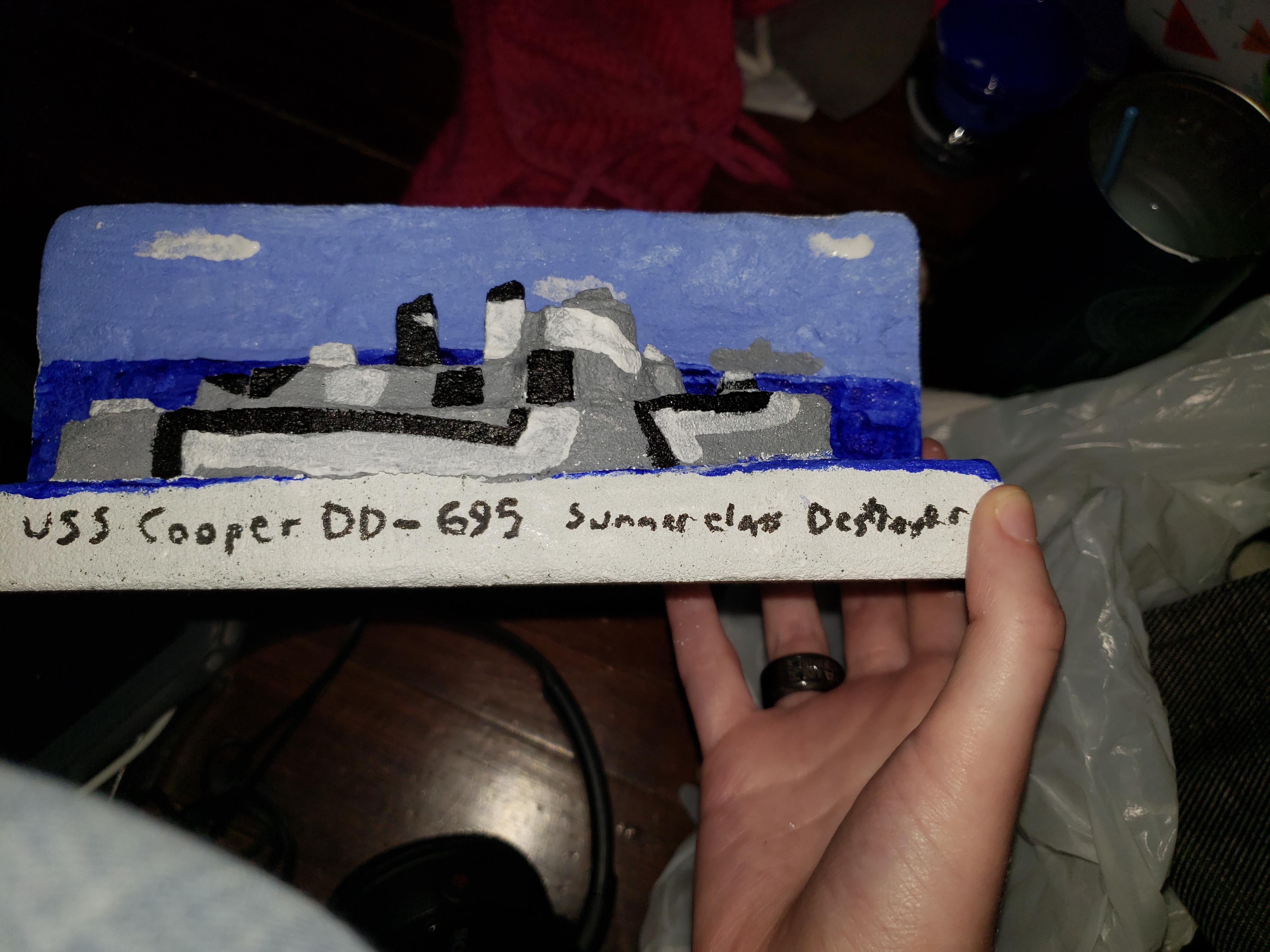 I carve and paint model boats and thought you'd like to see Cooper I