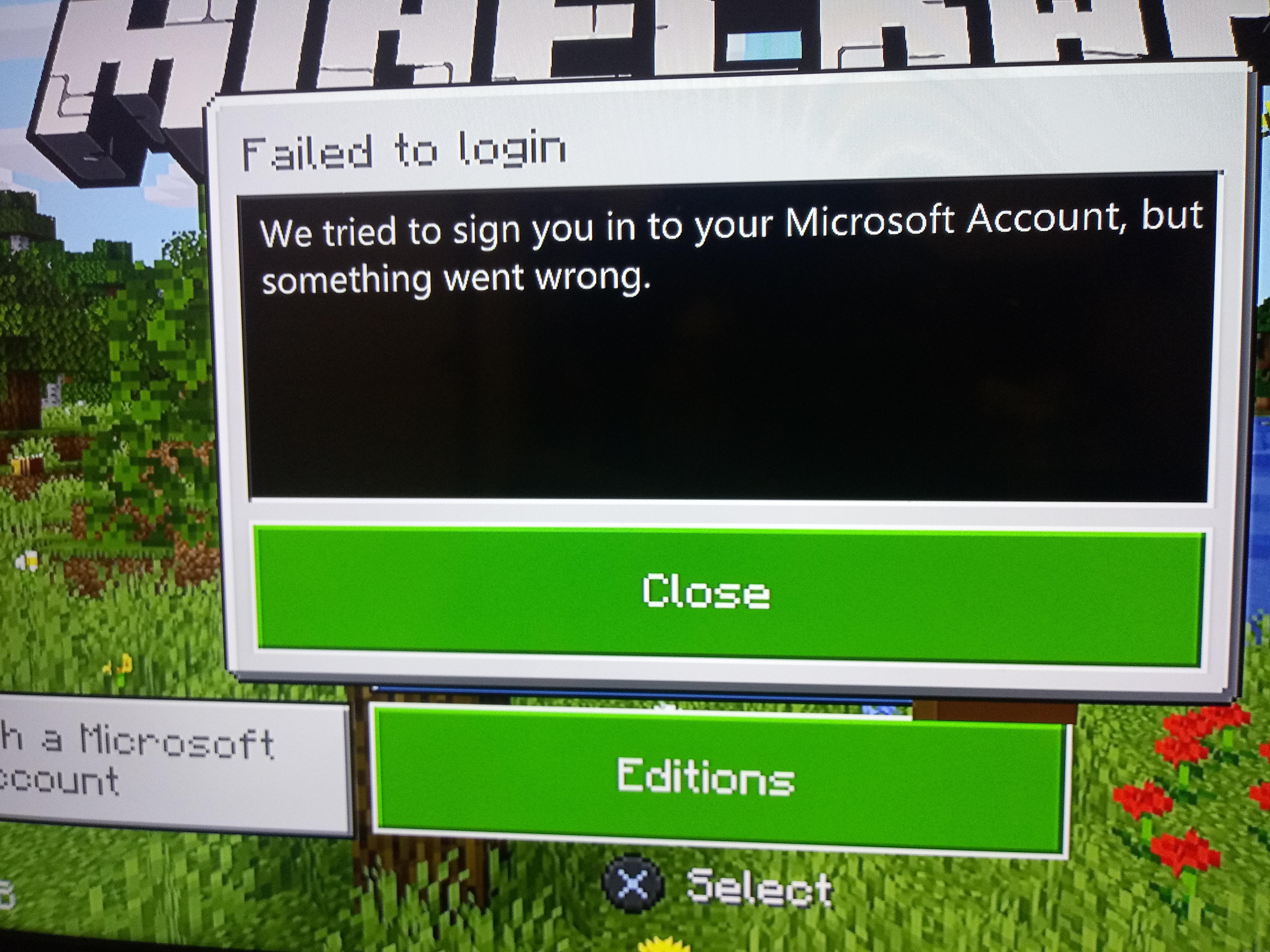 Help i cant sign in for some reason (im on ps4) Minecraft