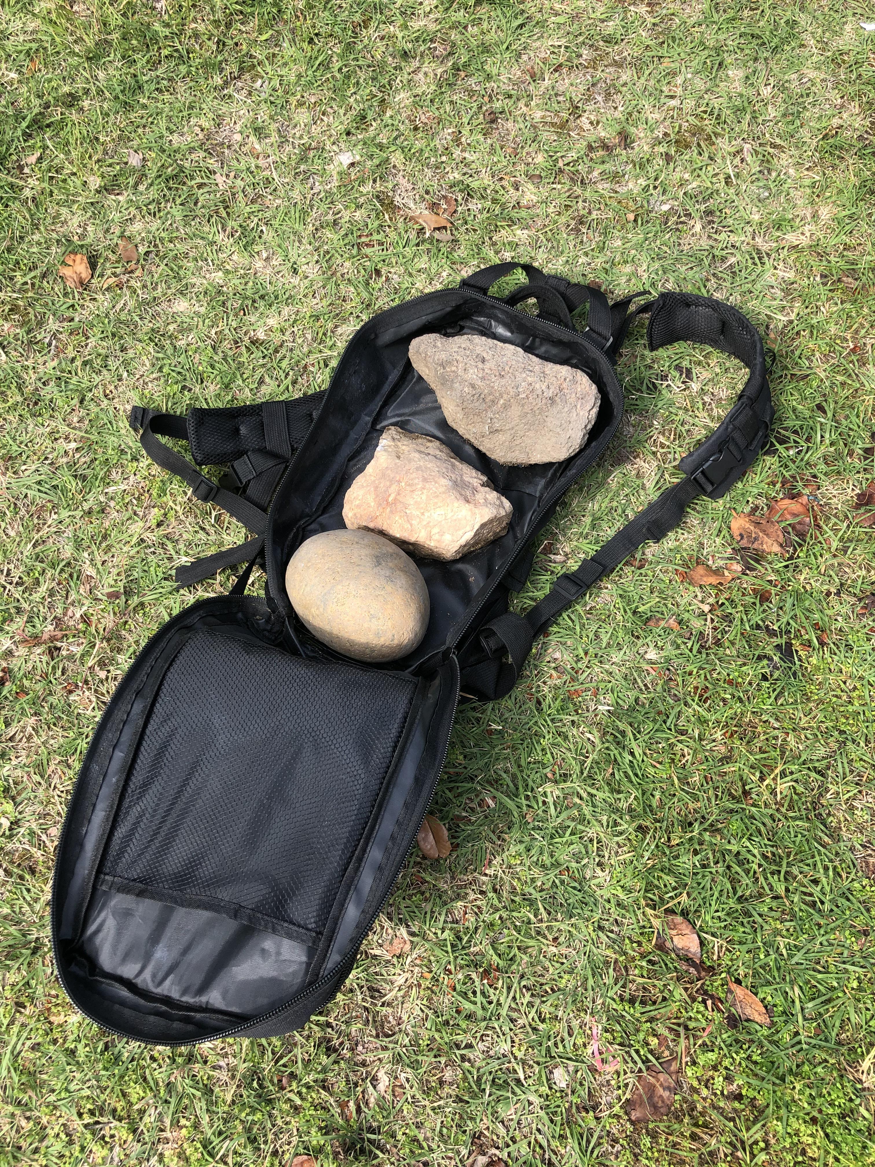 In keeping with the stone workouts. Time for a couple mile stone ruck