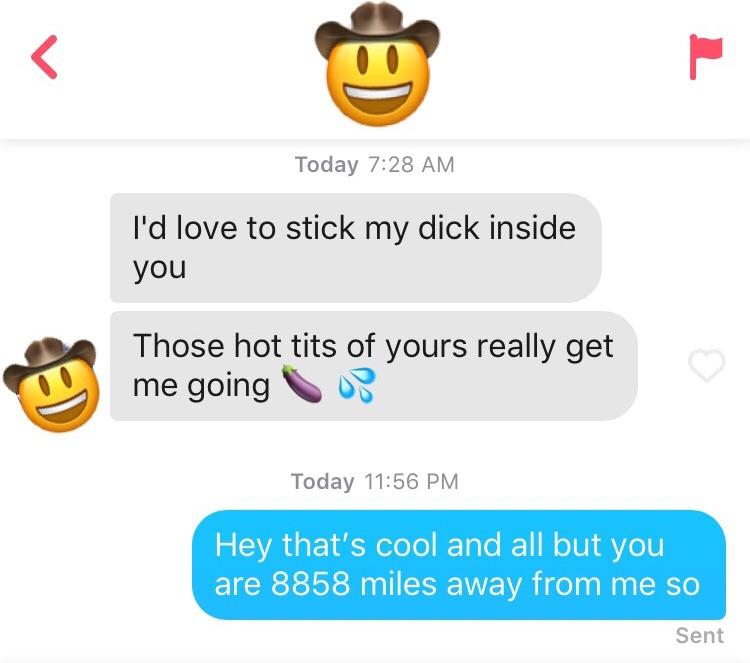 When you match with someone in a different continent r/Tinder