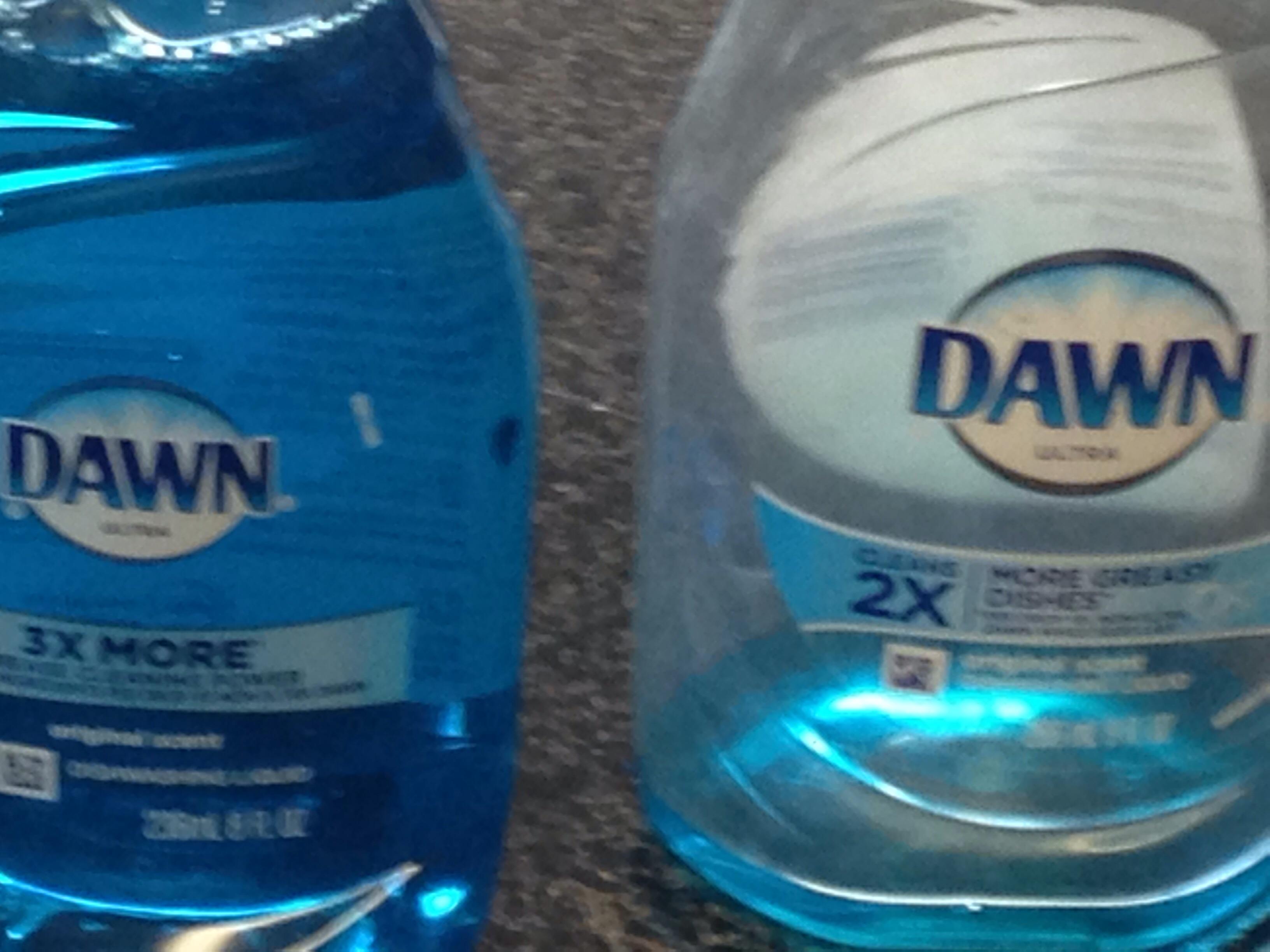 Dawn Dish Soap 2x more to 3x more cleaning in just a few months, what