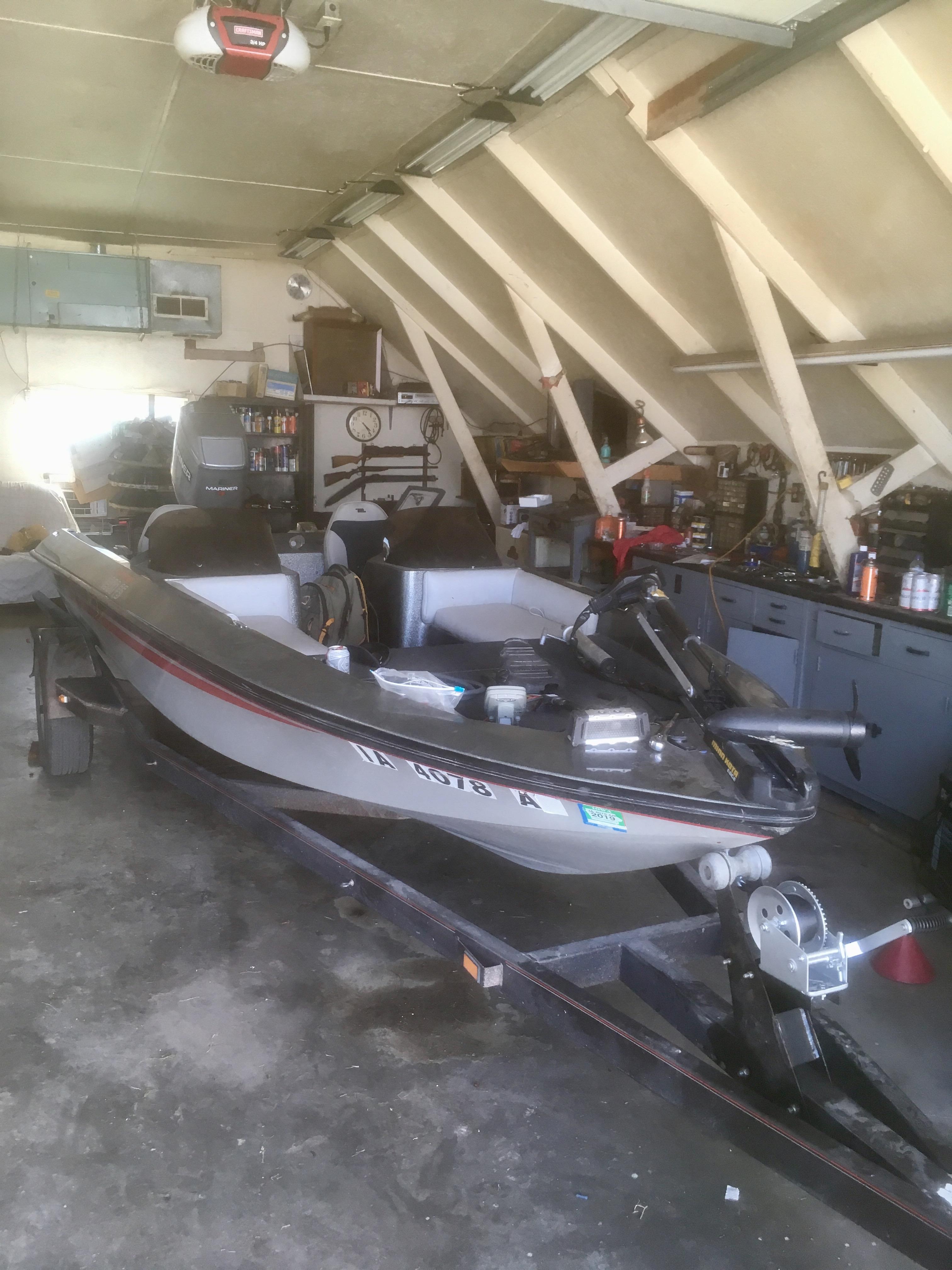 purchased my first bass boat at last (Bass Tracker FS 1800, 115 Mariner