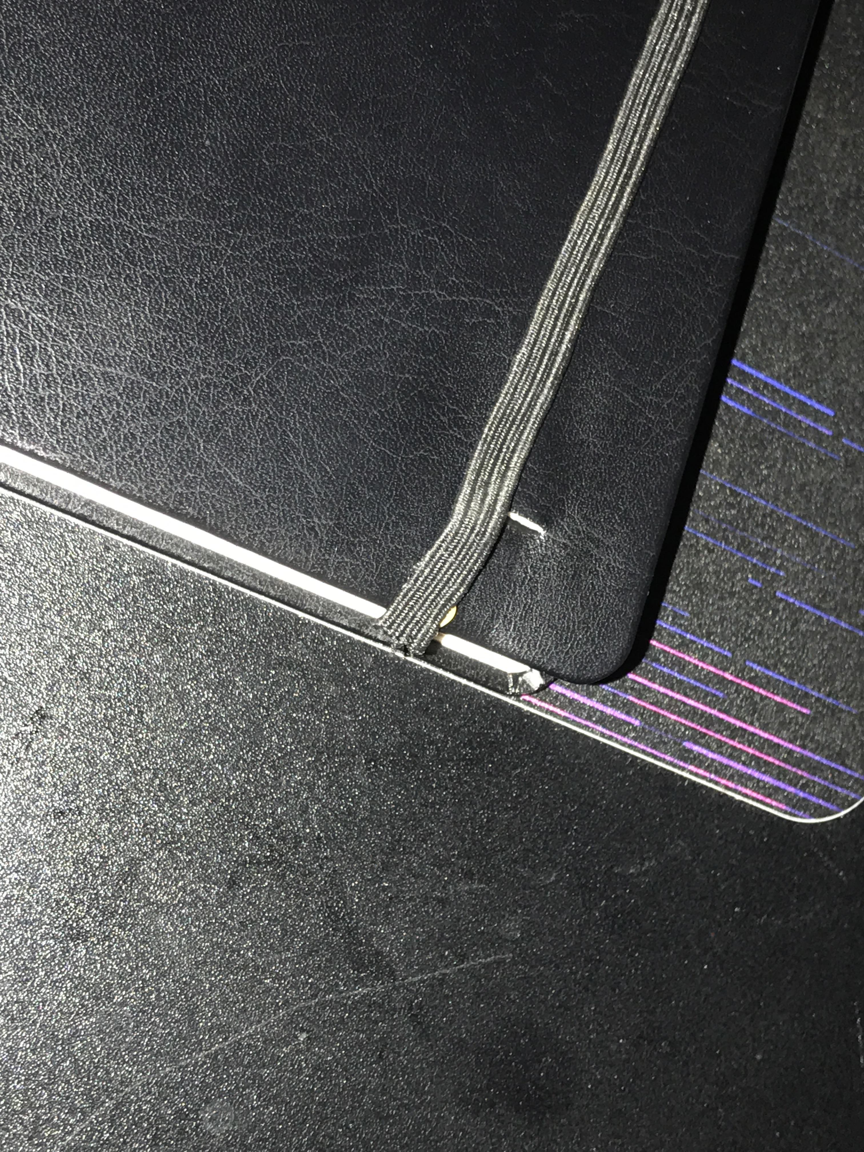 Is there a good way to fix this? The elastic strap broke on one side r/notebooks