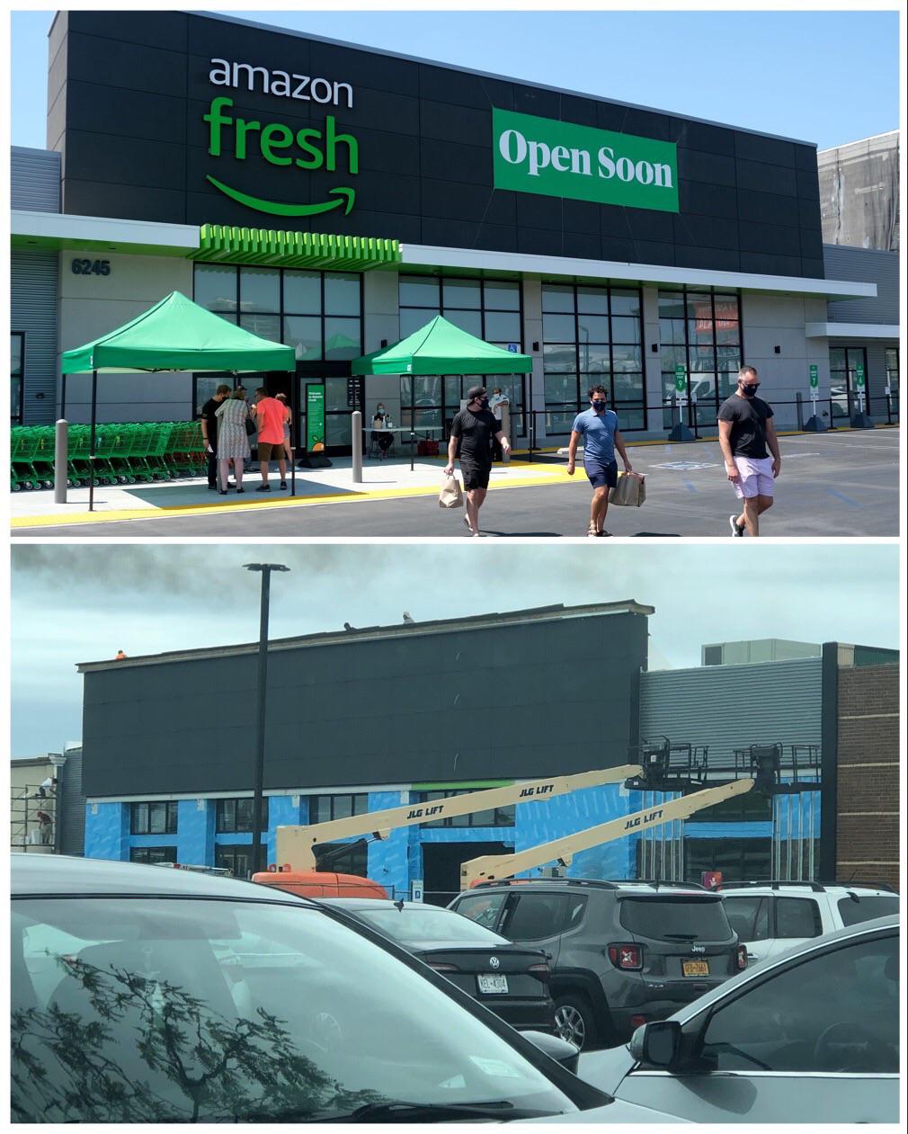 From the look of it so far, I’m guessing they are building an Amazon Fresh store in Oceanside