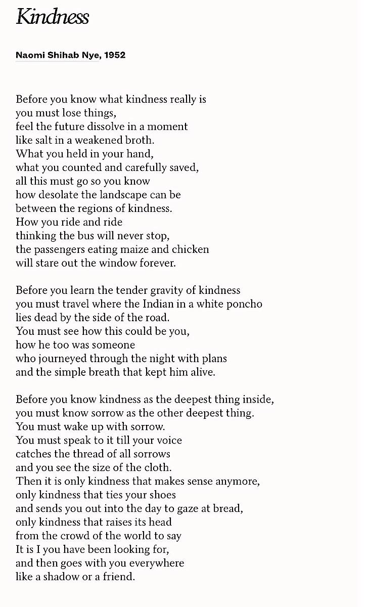 [Poem] “Kindness” by Naomi Shihab Nye r/Poetry