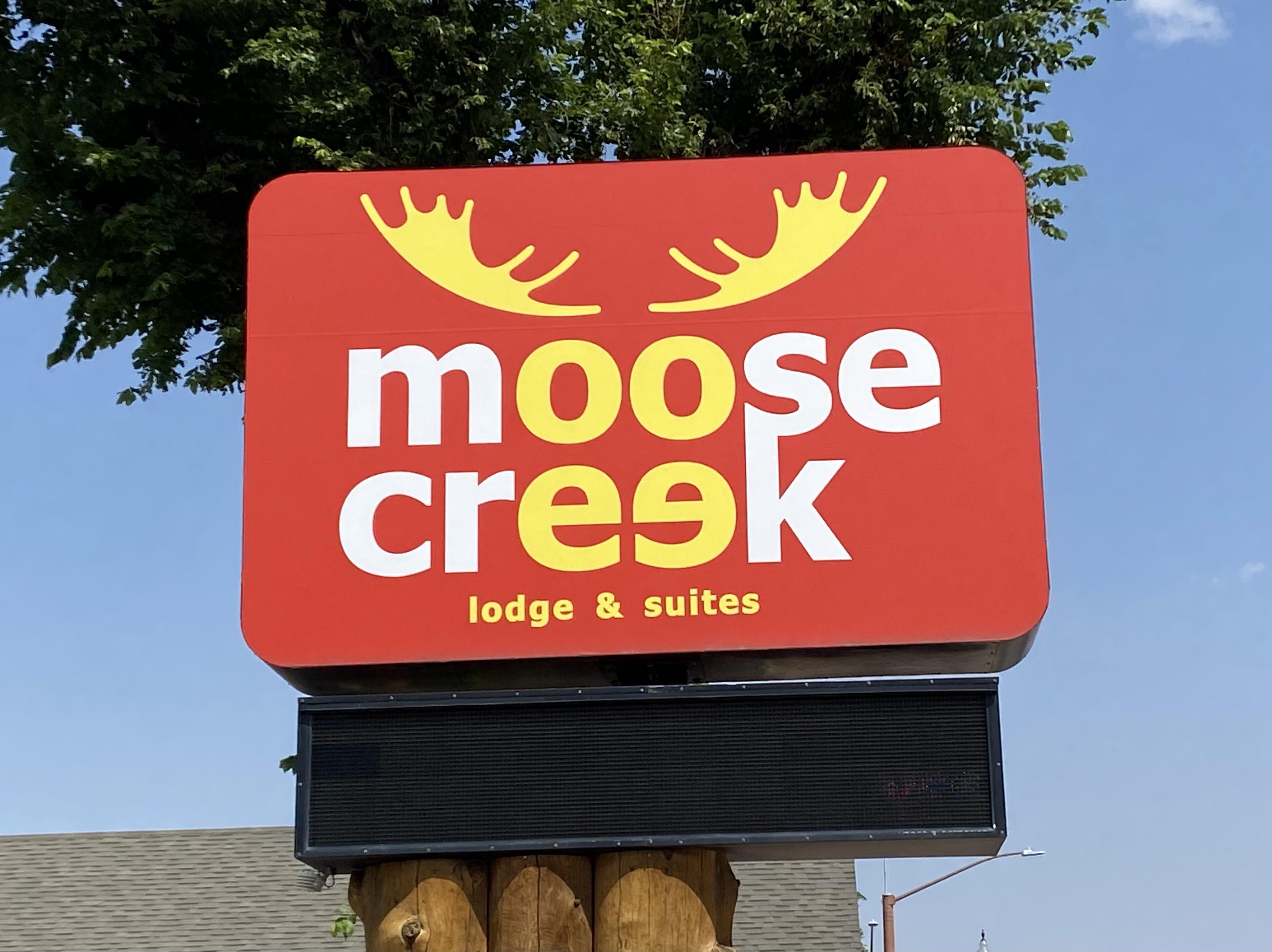 “Moose Creek” hotel sign in Cody, Wyoming r/DesignPorn