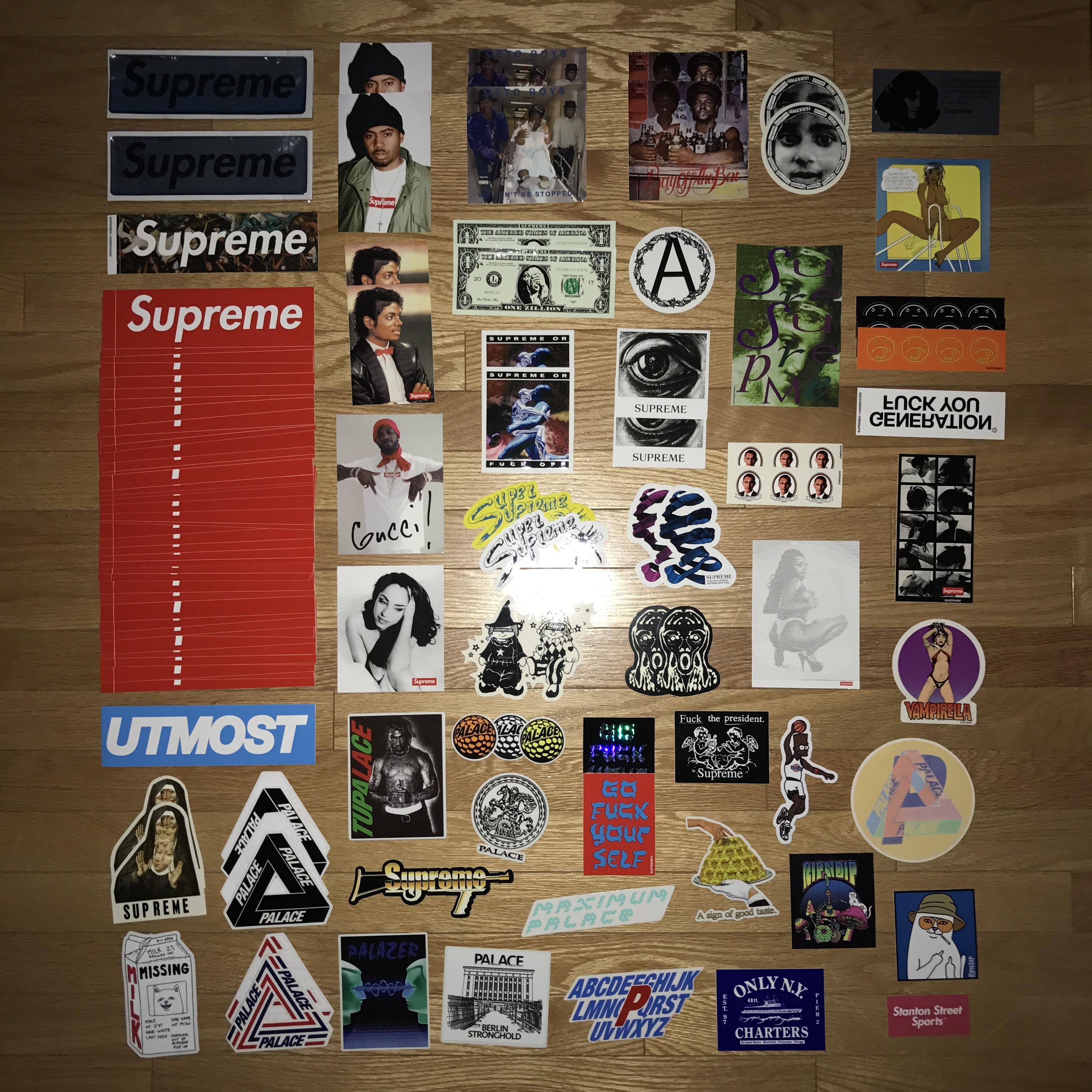 Sticker collection r/supremeclothing