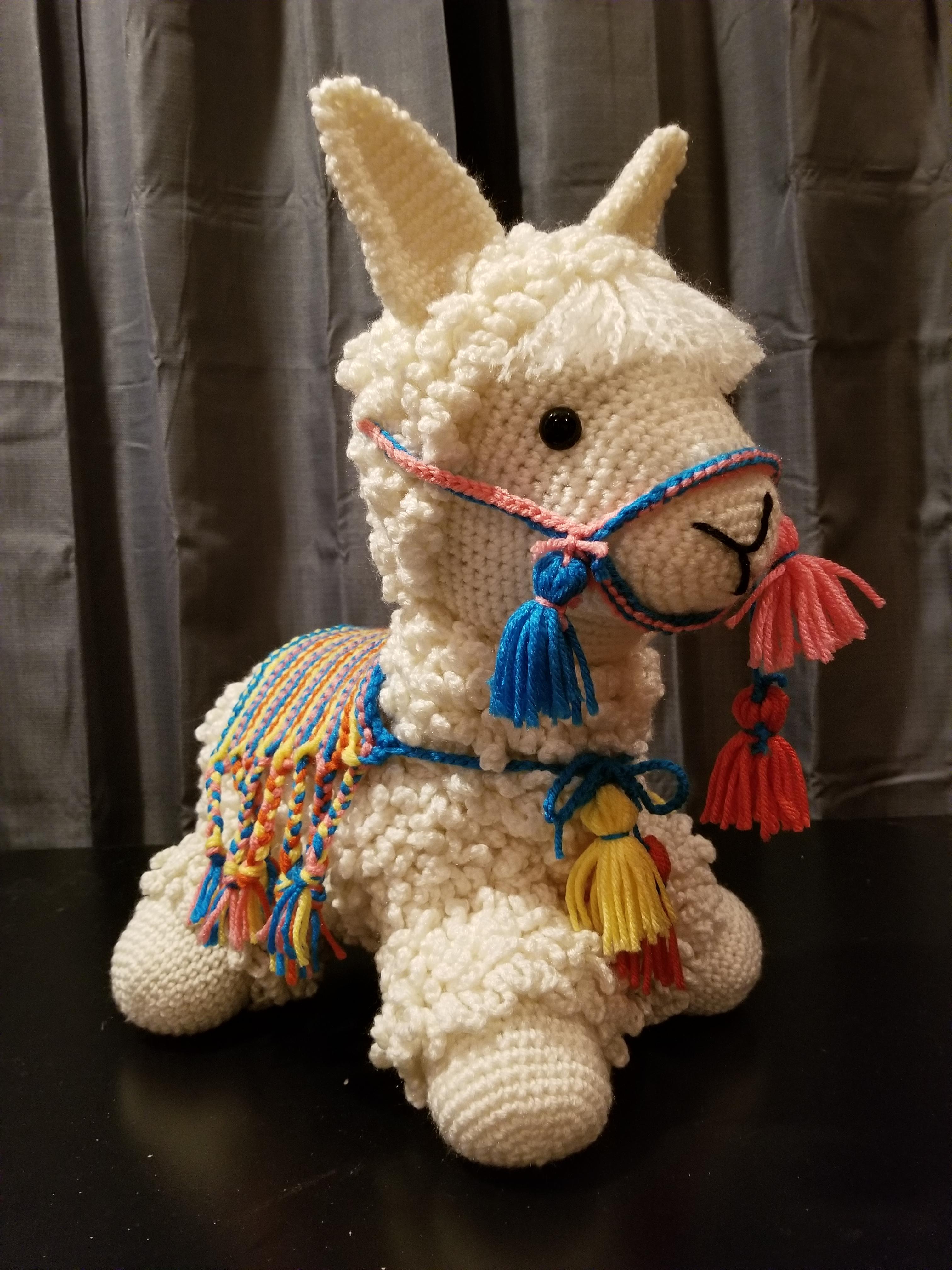 Finished LlamaNoDrama from Yarnspirations! r/crochet