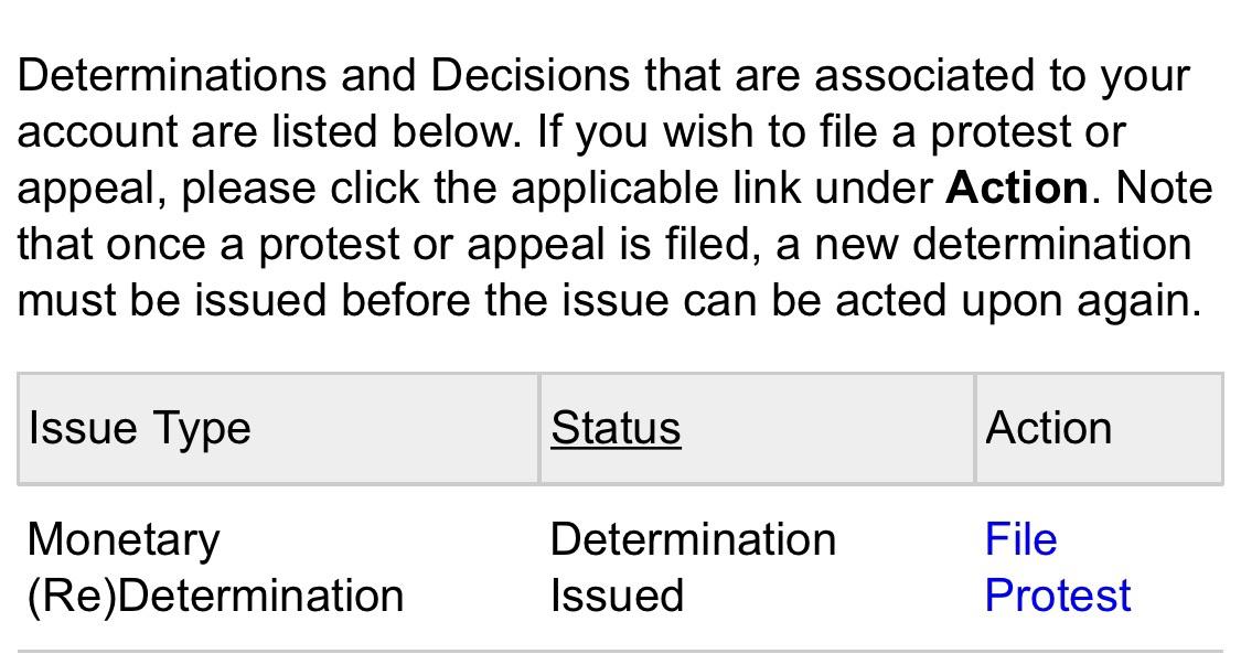 [michigan] what is (re)determination”? i currently have