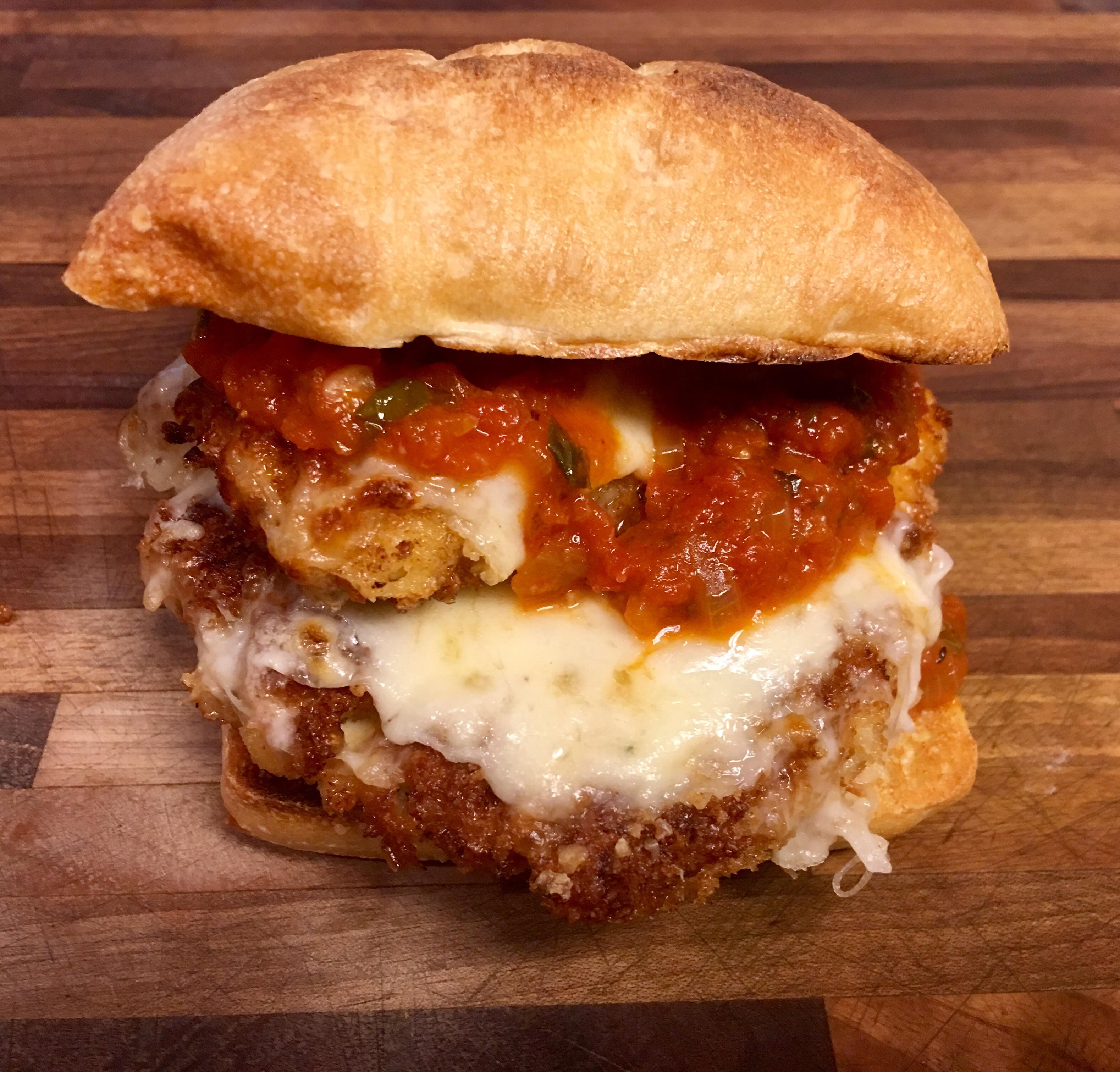 [homemade] Chicken Parm Sandwich r/food