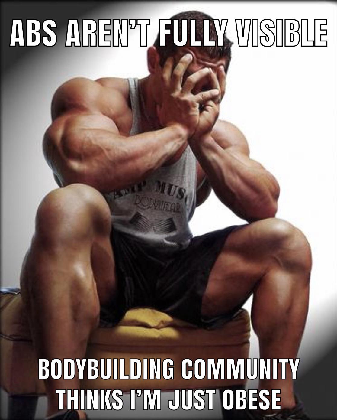 I swear bodybuilders have body dysmorphia r/GymMemes
