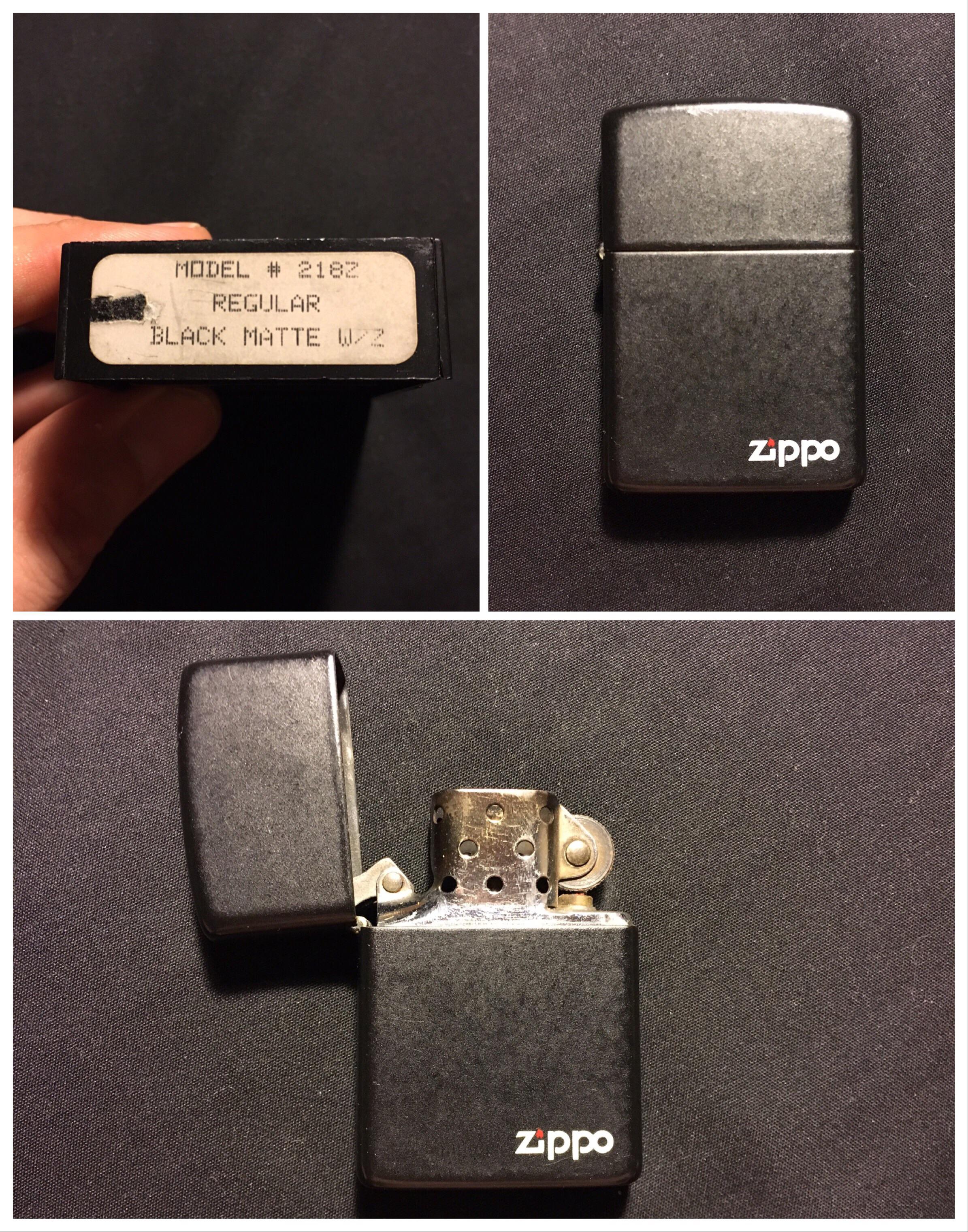 Here’s my firstever Zippo lighter (which I’ve had for over 30 years