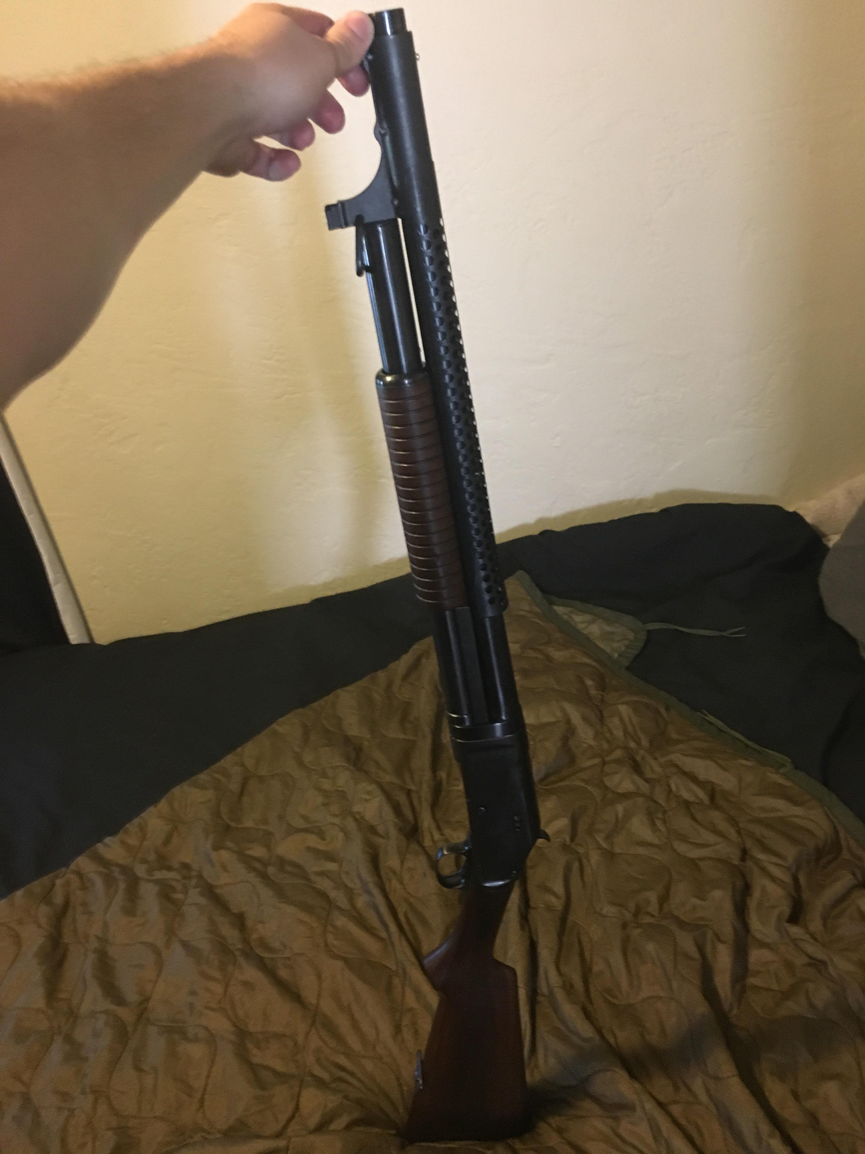 Just picked up my Winchester Model 1897, refurbished and converted to trench gun specs. r/GunPorn
