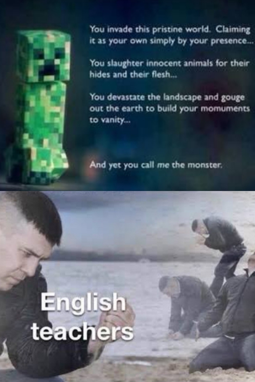 Maybe I AM a monster r/MinecraftMemes