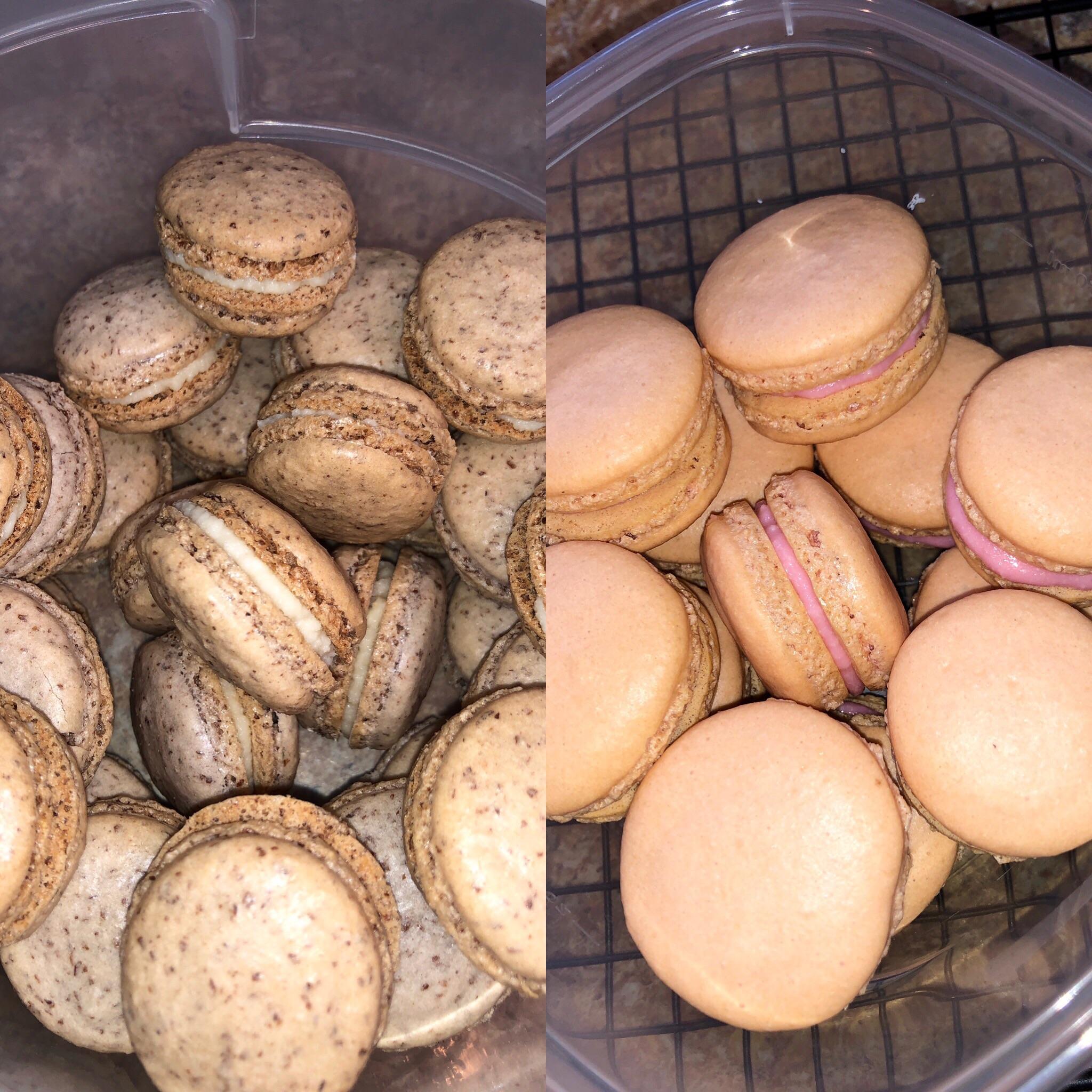1st attempt at macarons vs my 2nd attempt the difference between
