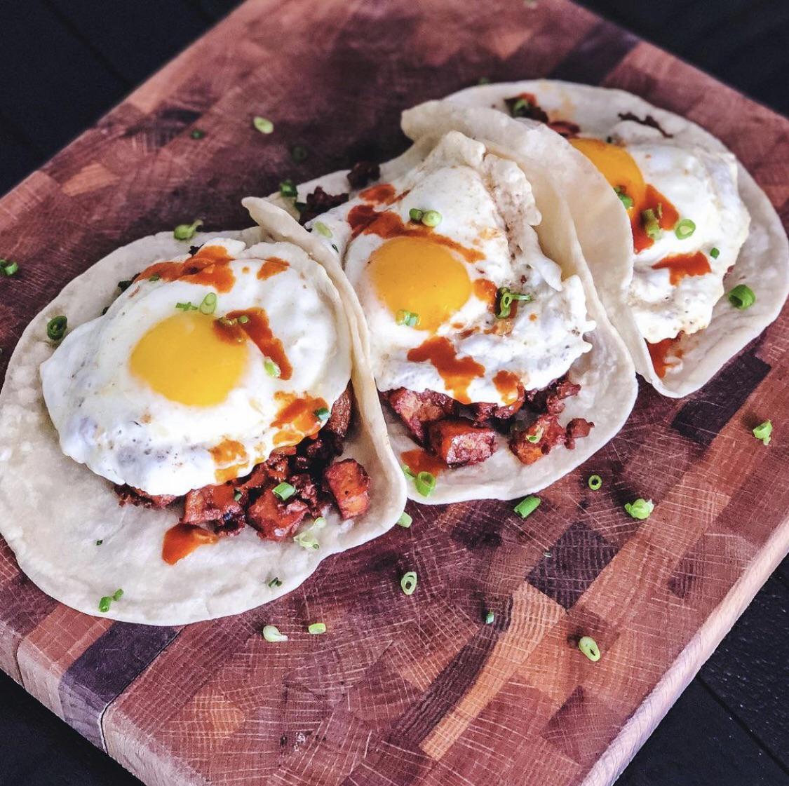 [HOMEMADE] Deconstructed Chorizo, Egg and Potato Taco r/food
