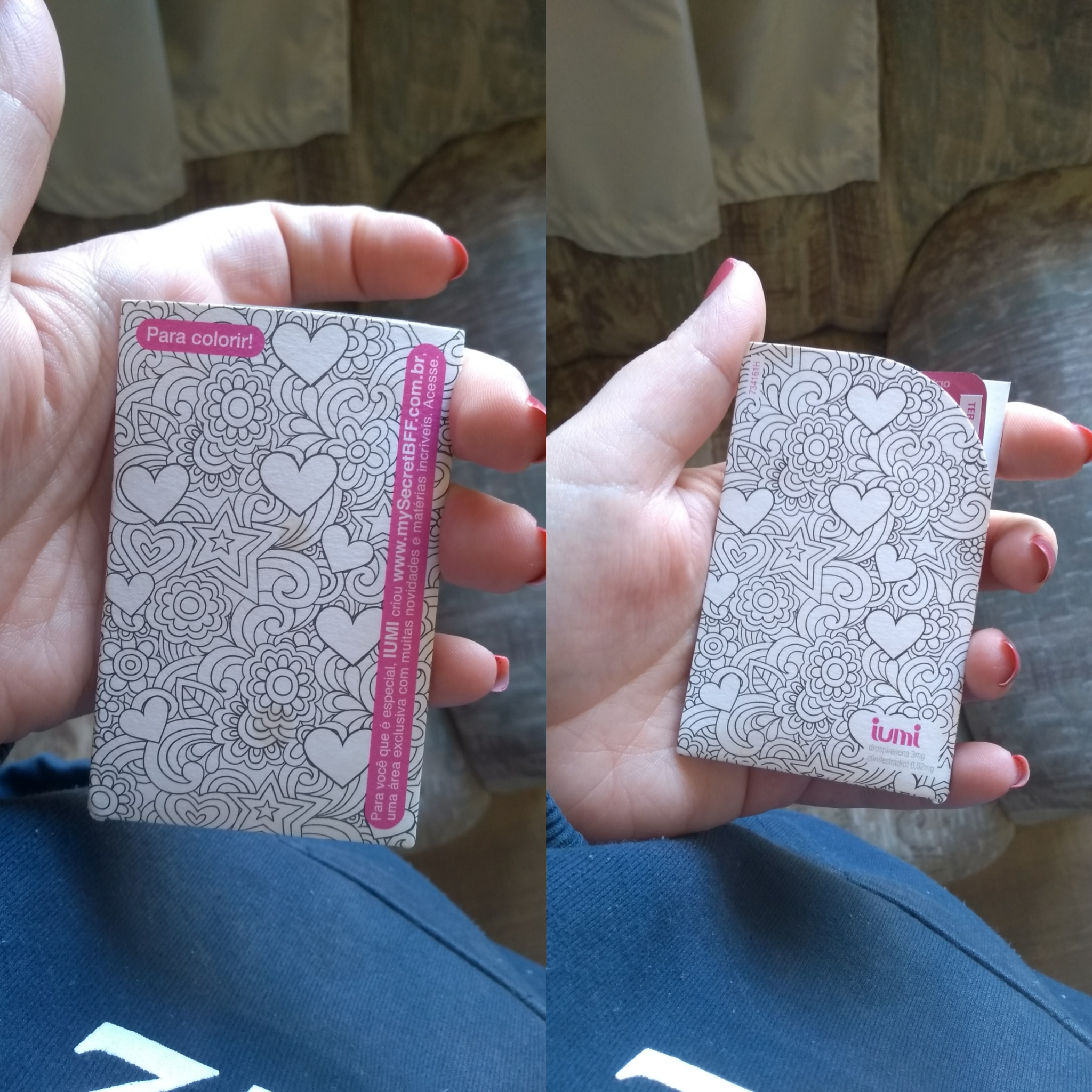 my birth control case is made to be coloured since it's marketed for