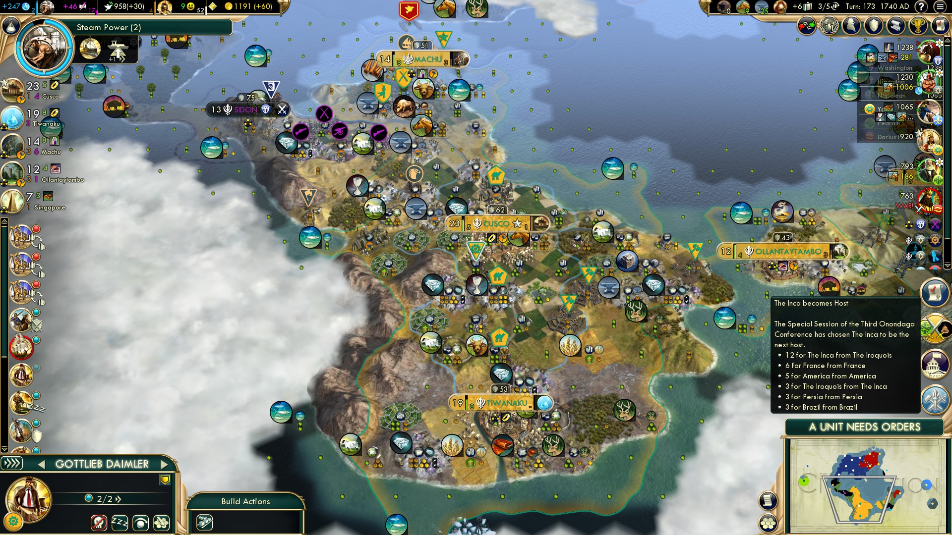 Civ5 City States Map TIL CityStates Can Vote For Civs Other Than Themselves For Host civ5