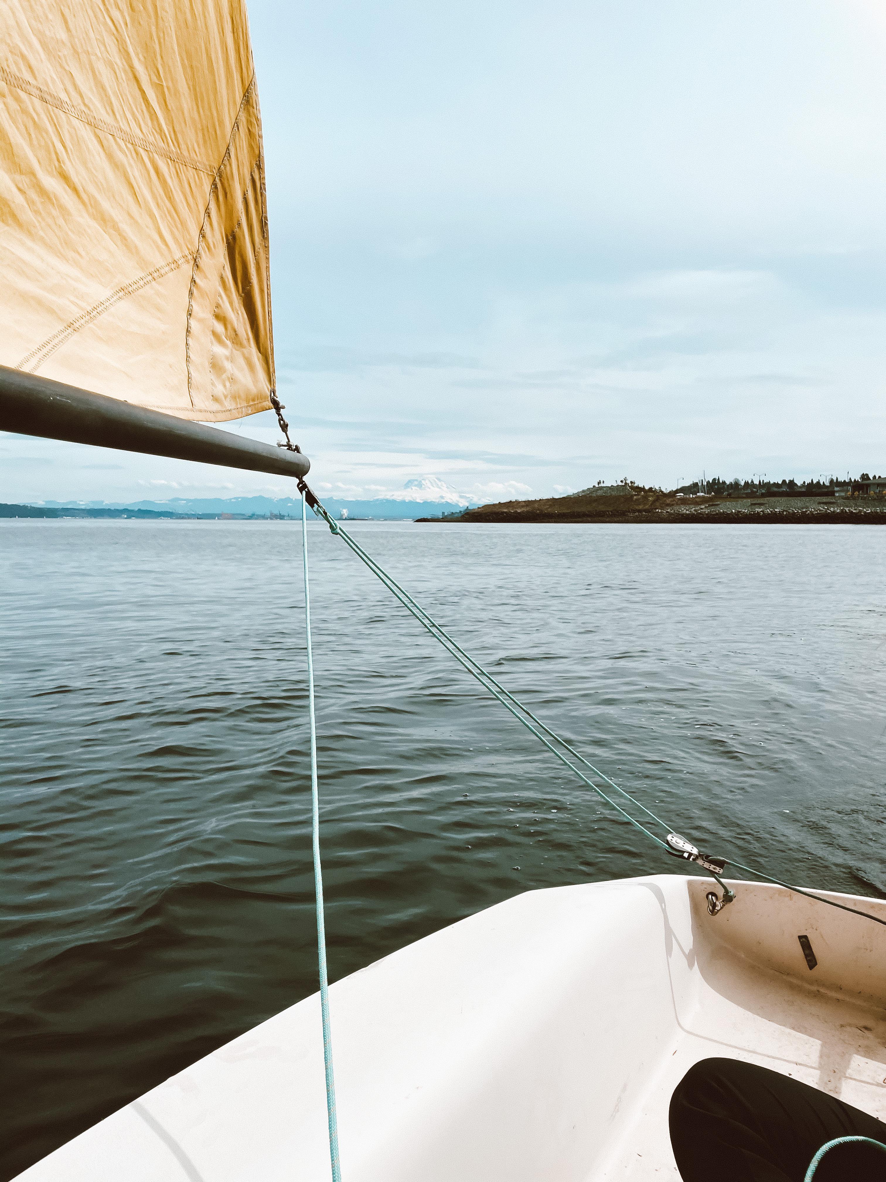Hobie Holder 12 with a guest appearance from Mt. Rainier in the