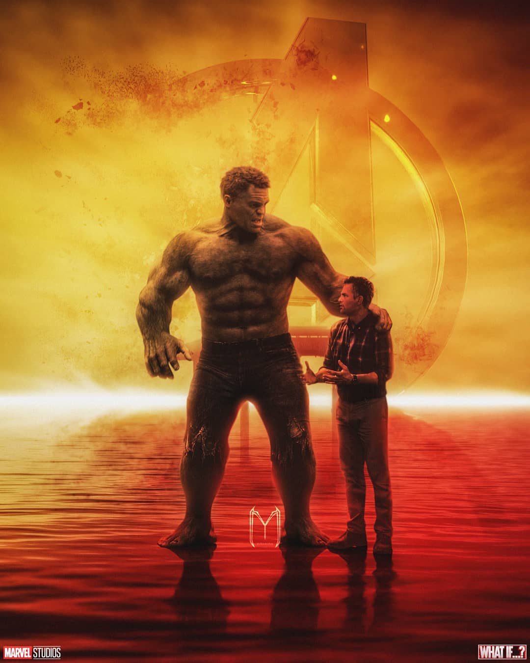 Hulk and Bruce Banner in the soul world by Ultraraw26