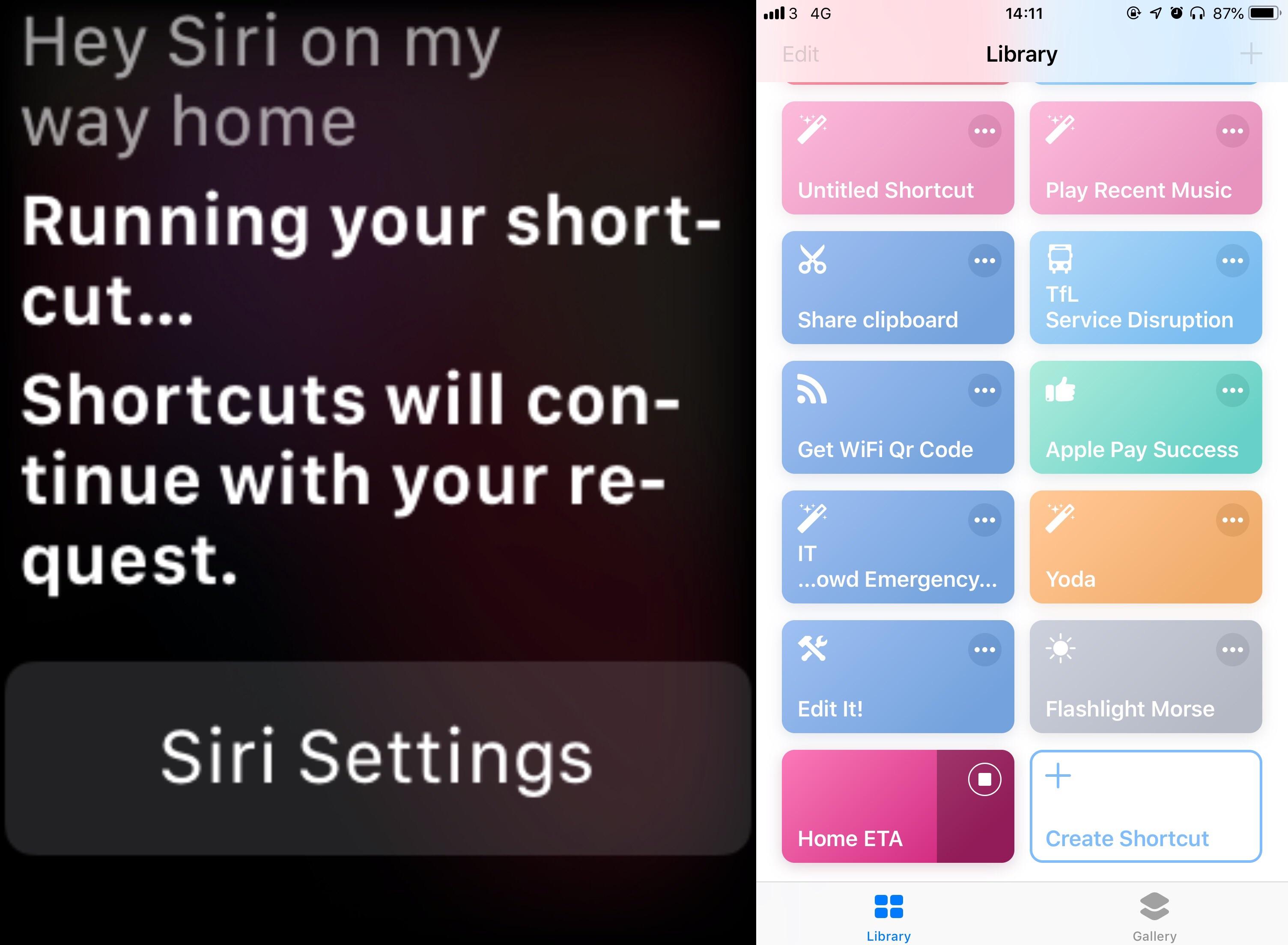 Trying to get Apple’s Home ETA Shortcut to work on Apple Watch. Works