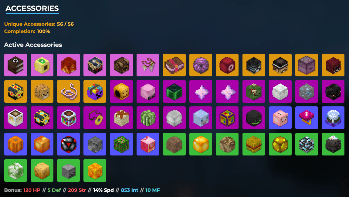 Finally my talisman bag r/HypixelSkyblock