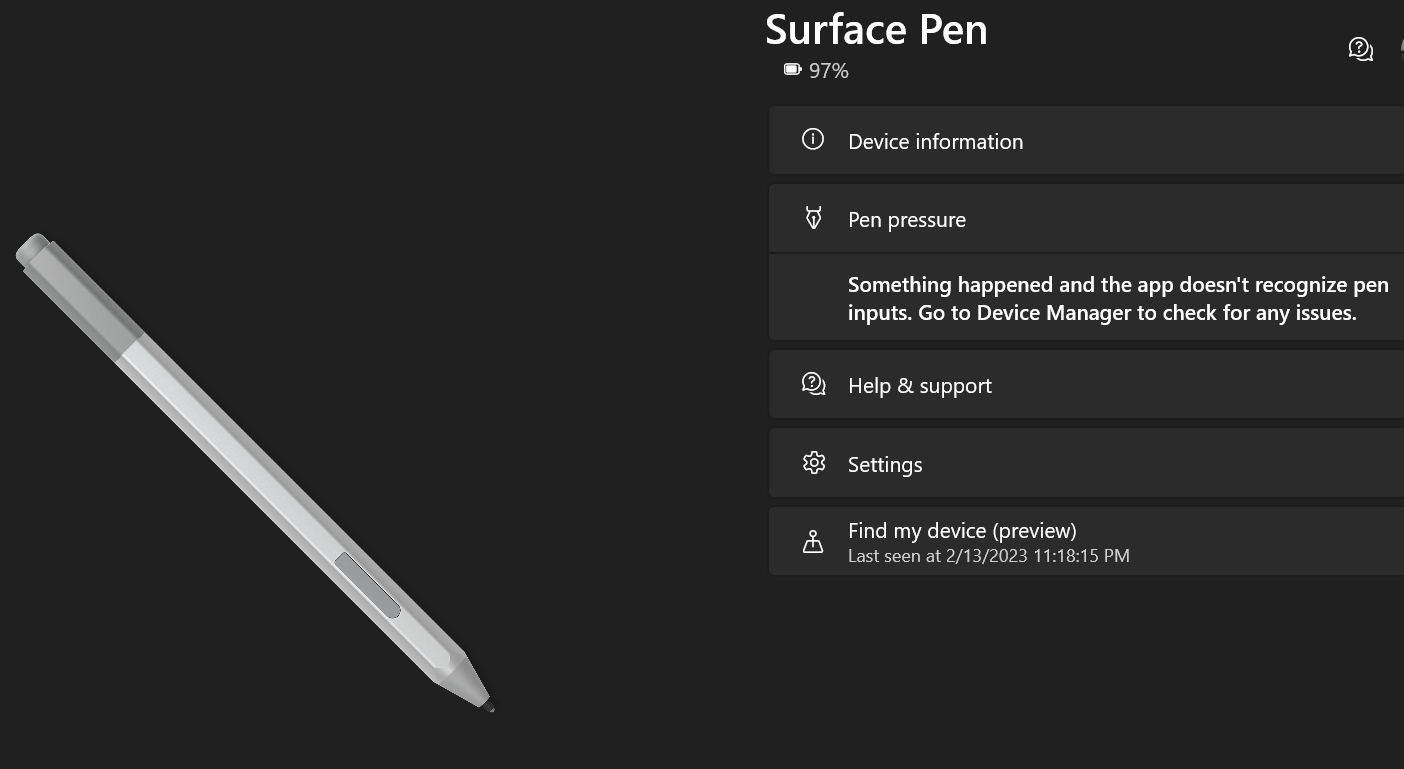Please help. I cannot write with the tip or the eraser anymore. Only