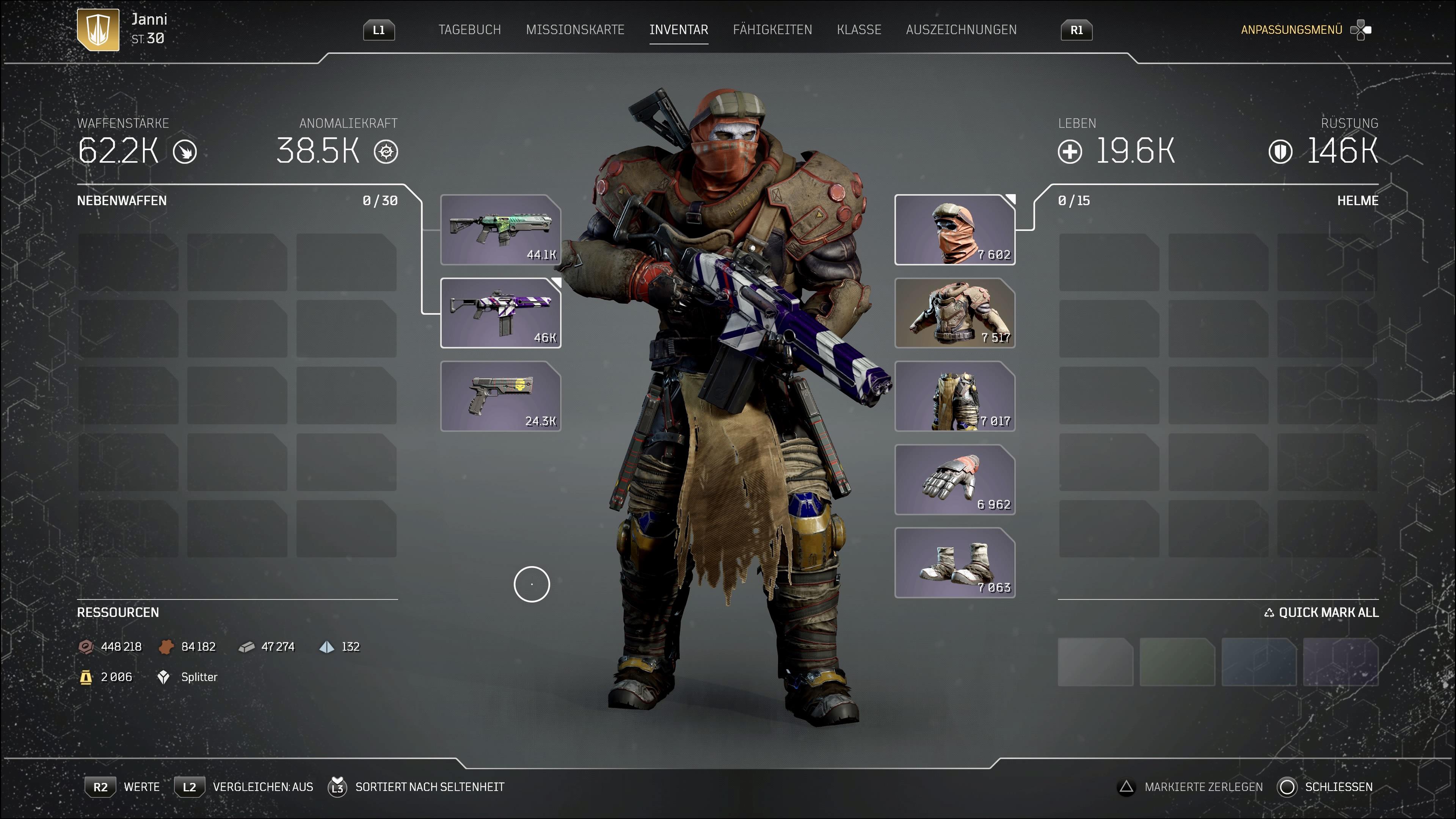 just my level 46 Devastator Warden the grind is hella real! r