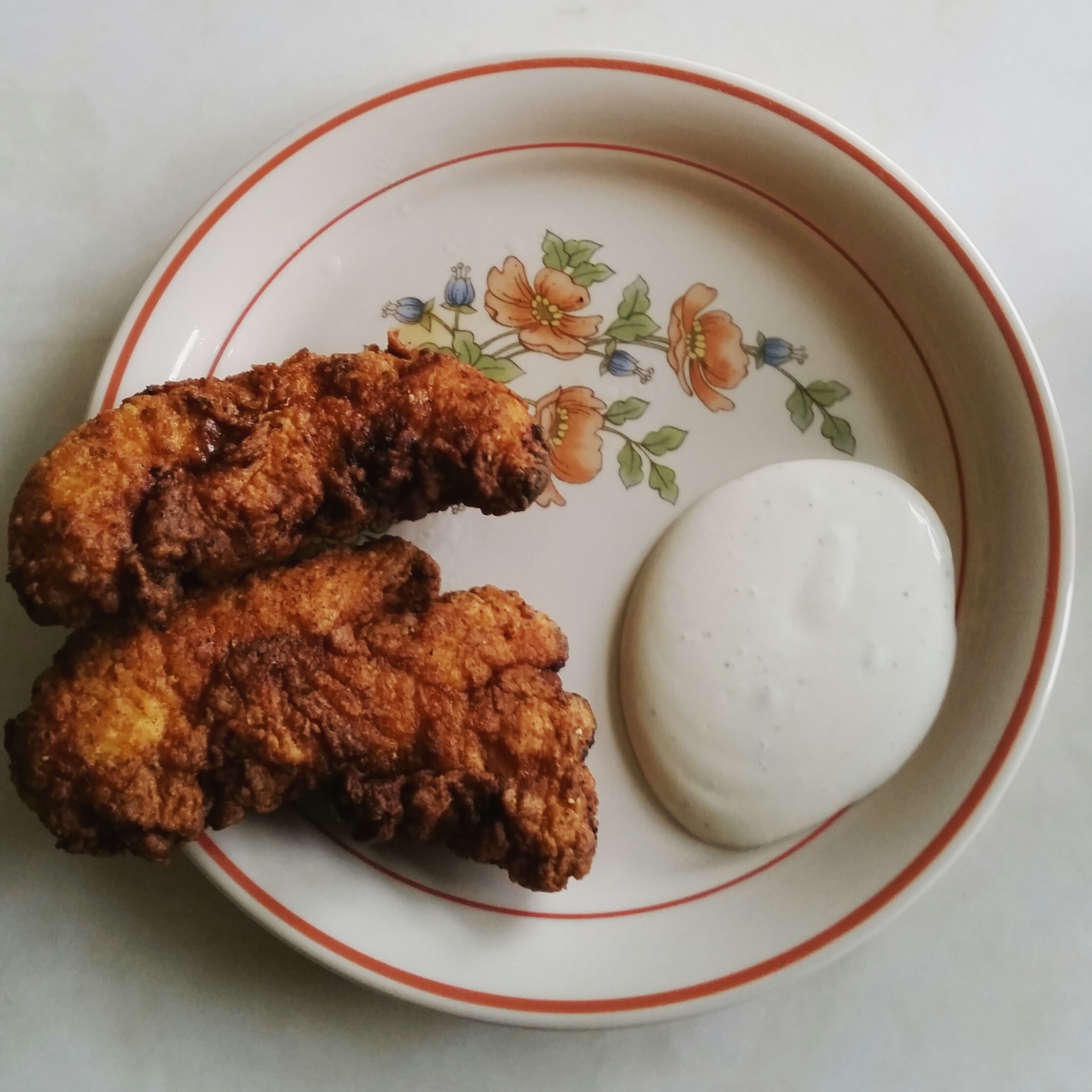 [Homemade] Chicken Tenders with Ranch r/food