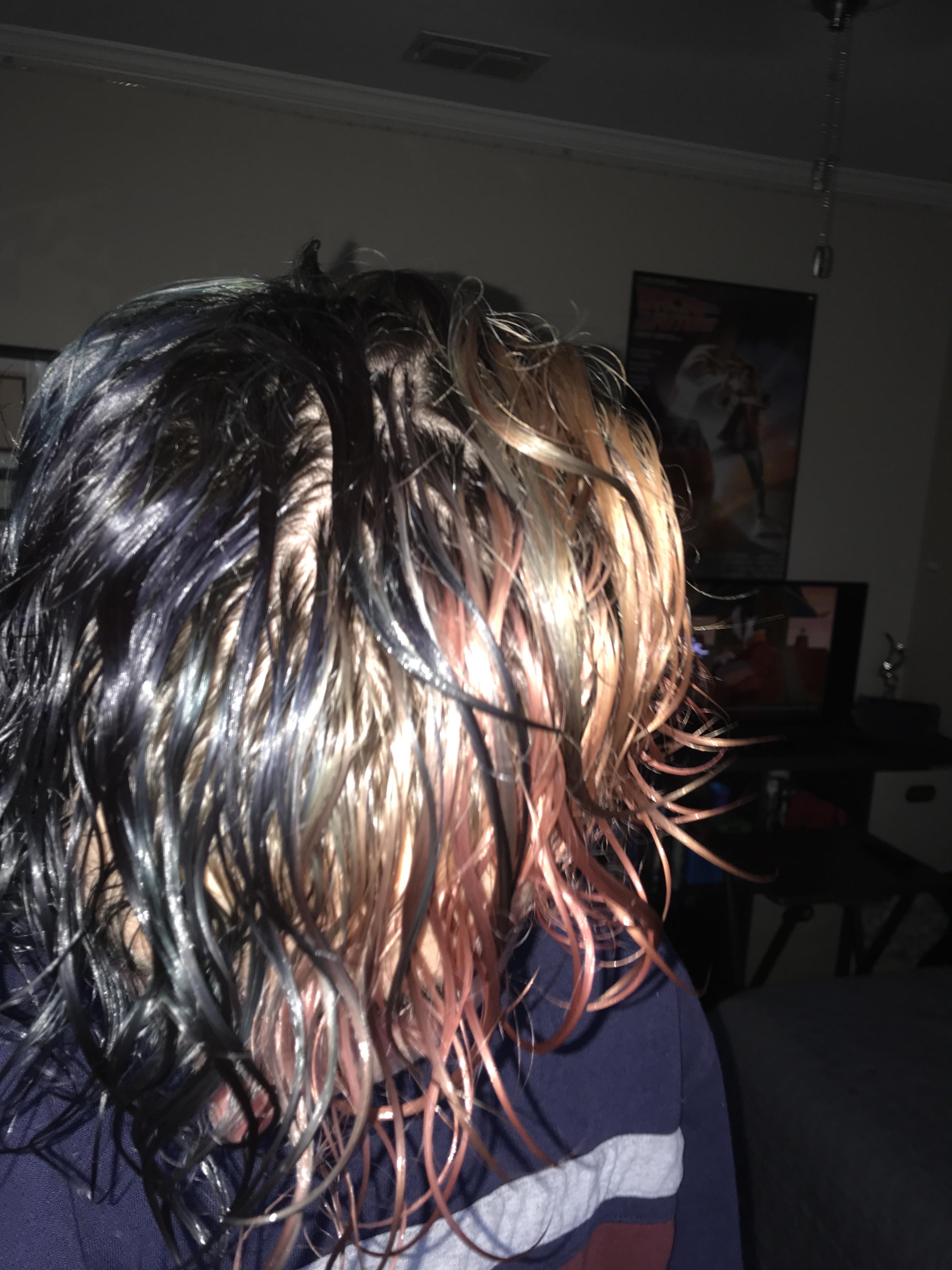 Should I dye my hair green while my hair already has remnants of my red