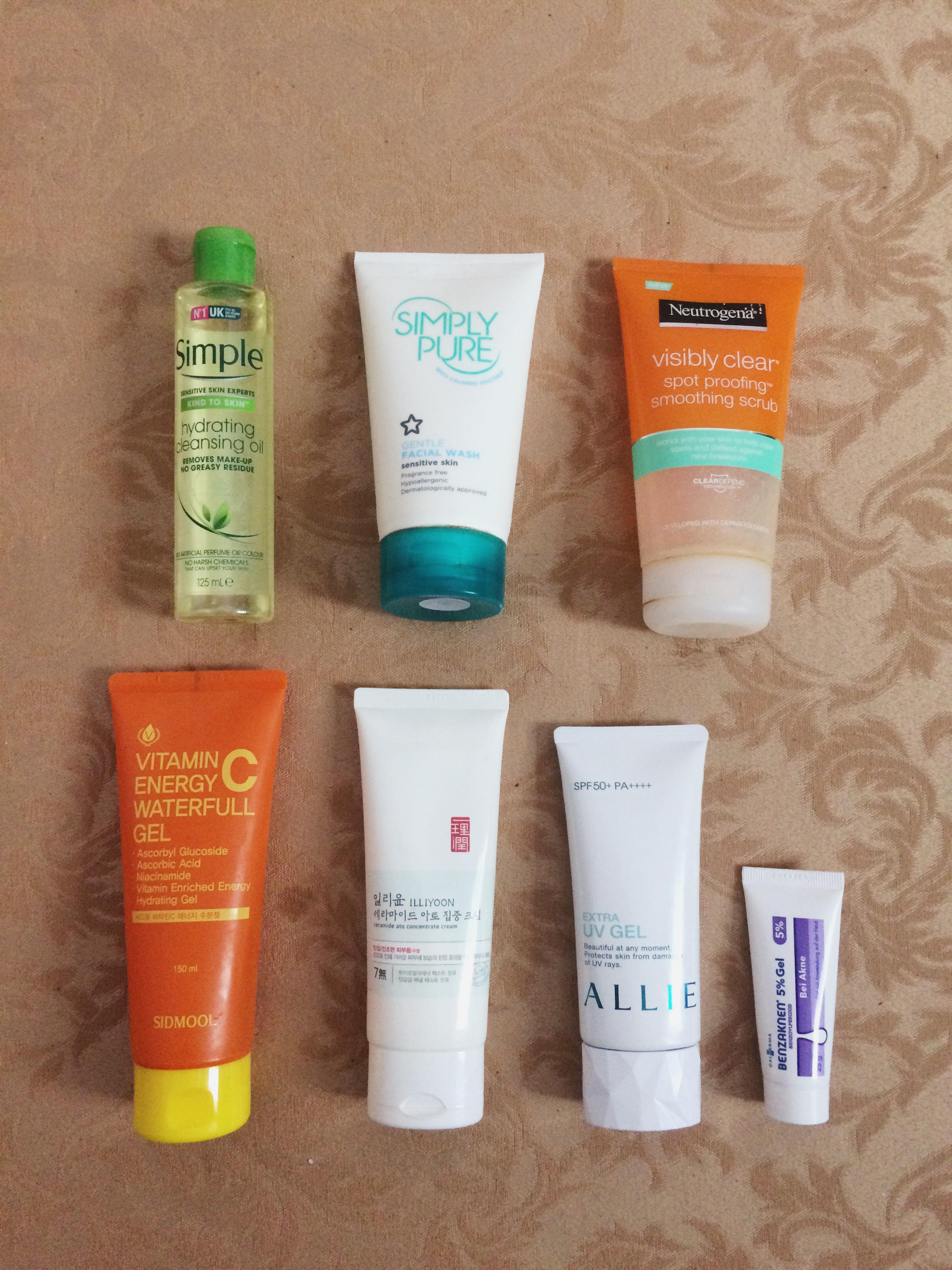 [Shelfie] 20 years old male skincare routine dealing with acne! r