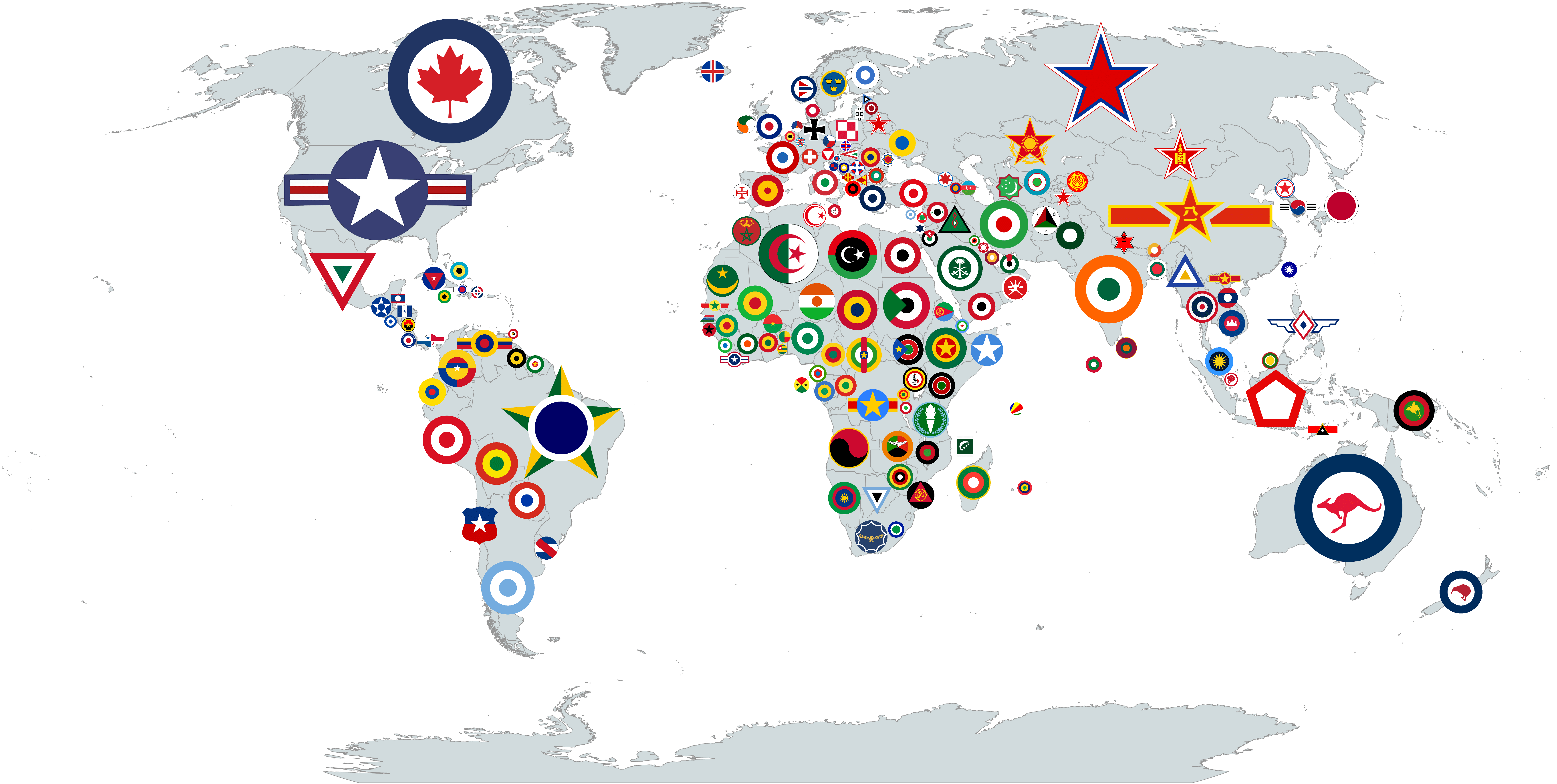 Roundels by country r/MapPorn