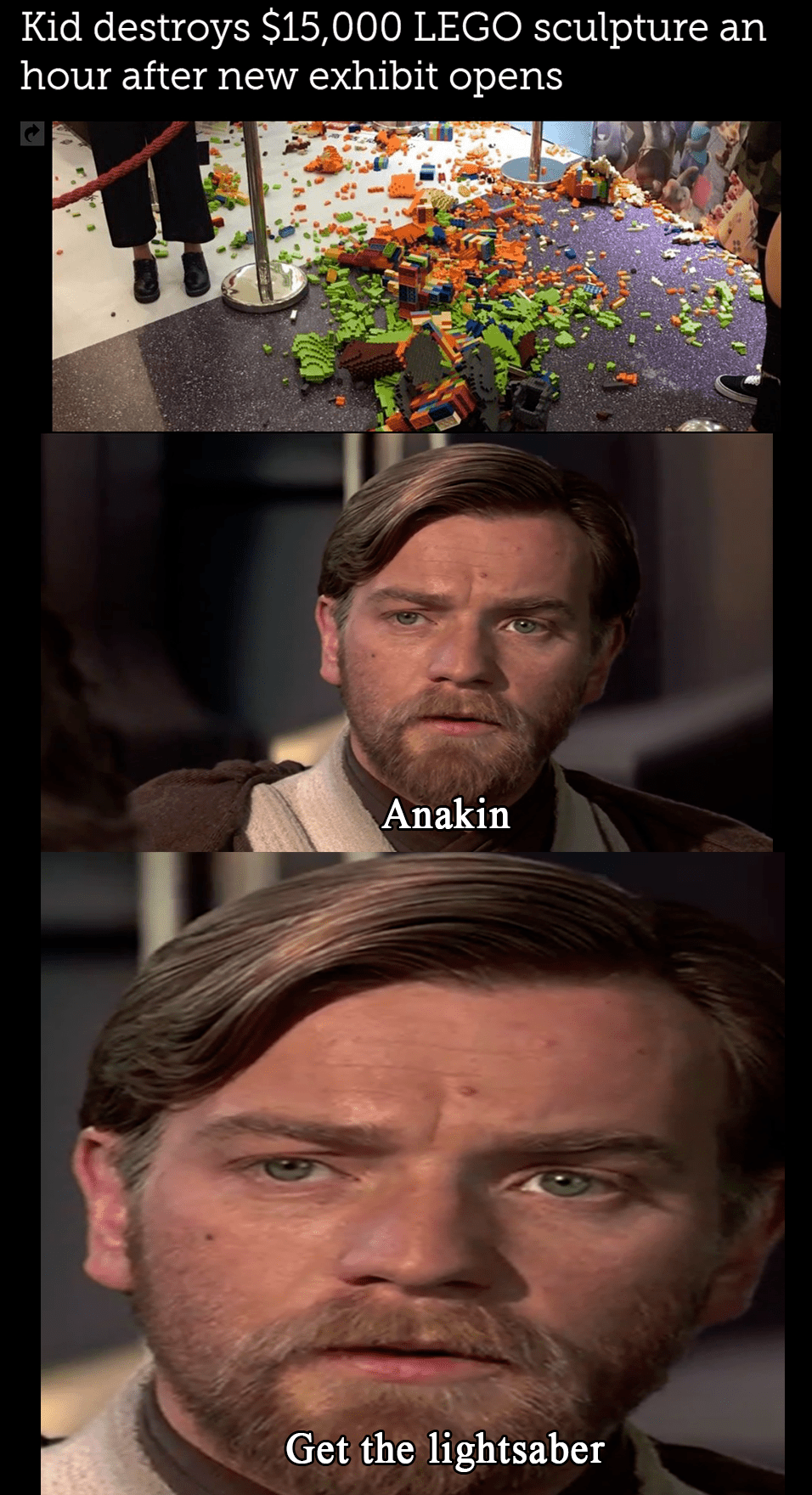 What you have done has made god very unhappy PrequelMemes