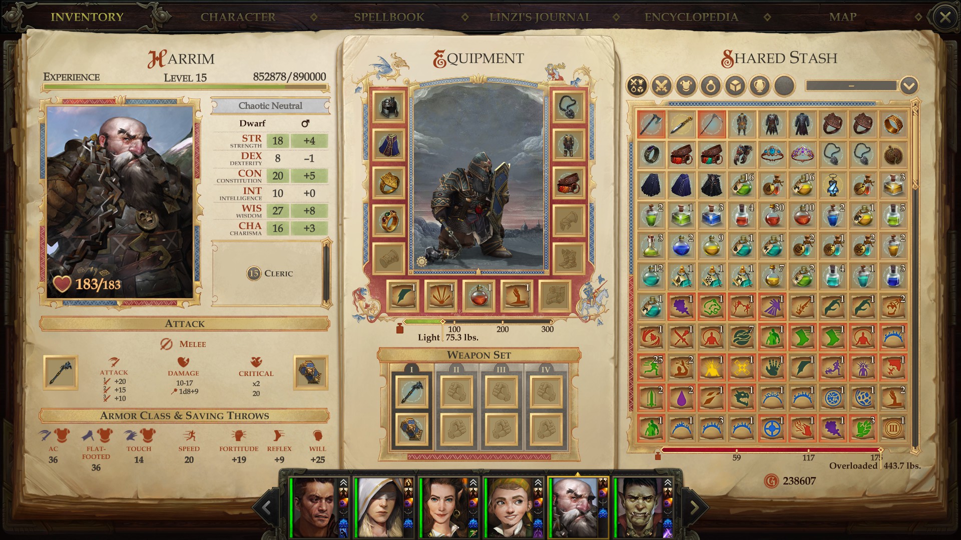 Harrim looking glorious in full Dwarven armour! r/Pathfinder_Kingmaker