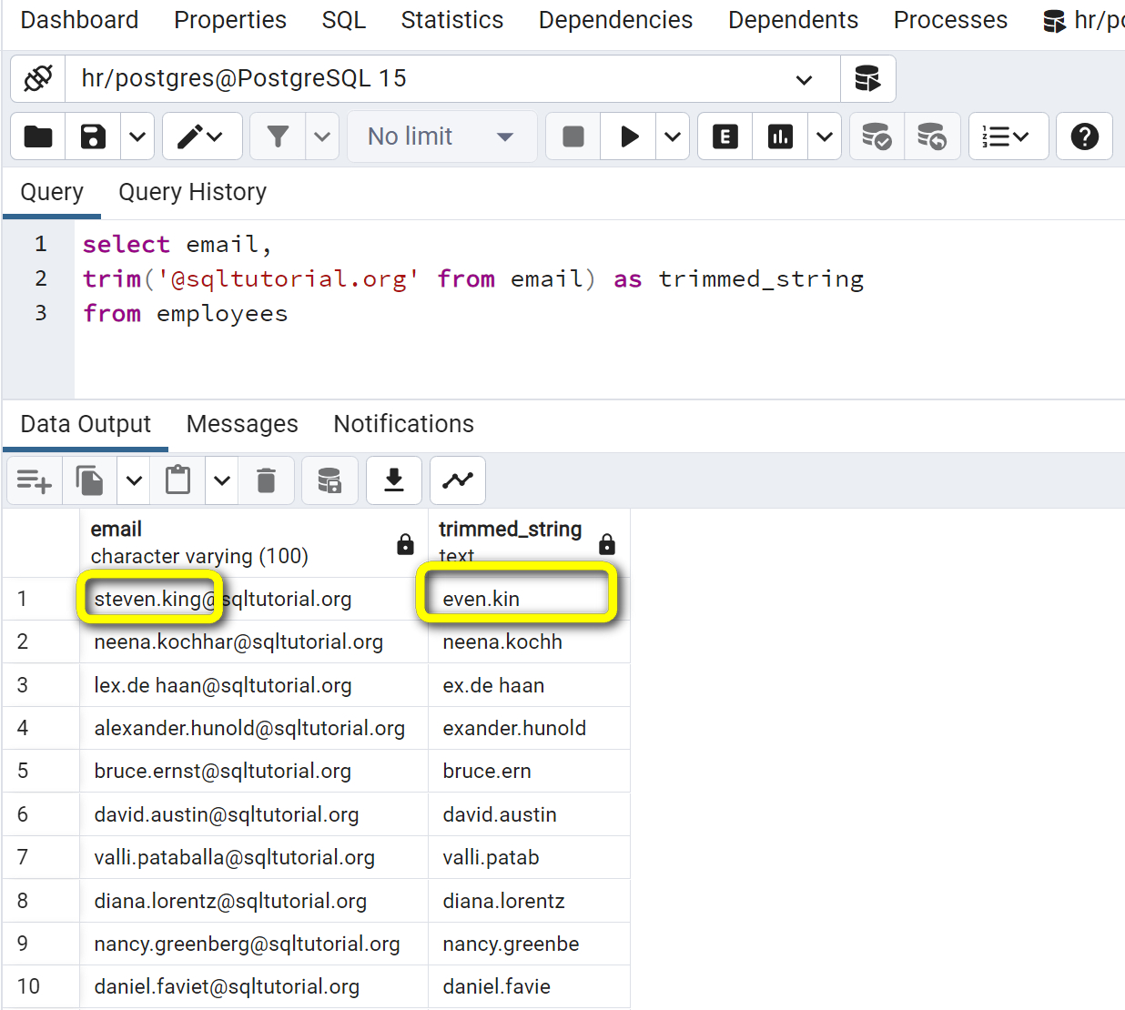 TRIM function doesn't work properly. Missing characters. How do I fix