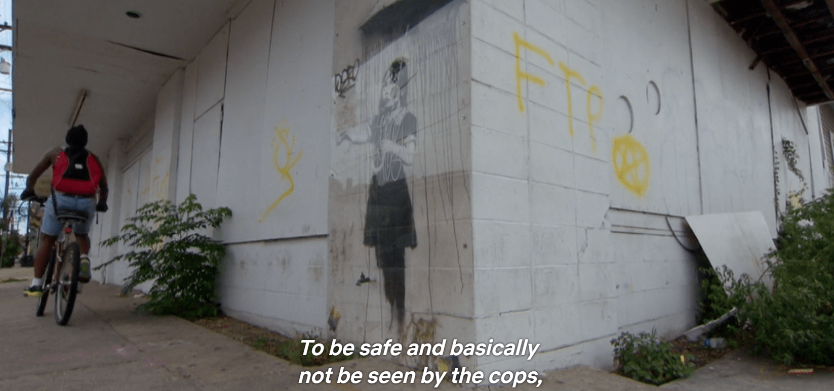 Spotted watching a documentary about drugs in New Orleans G59