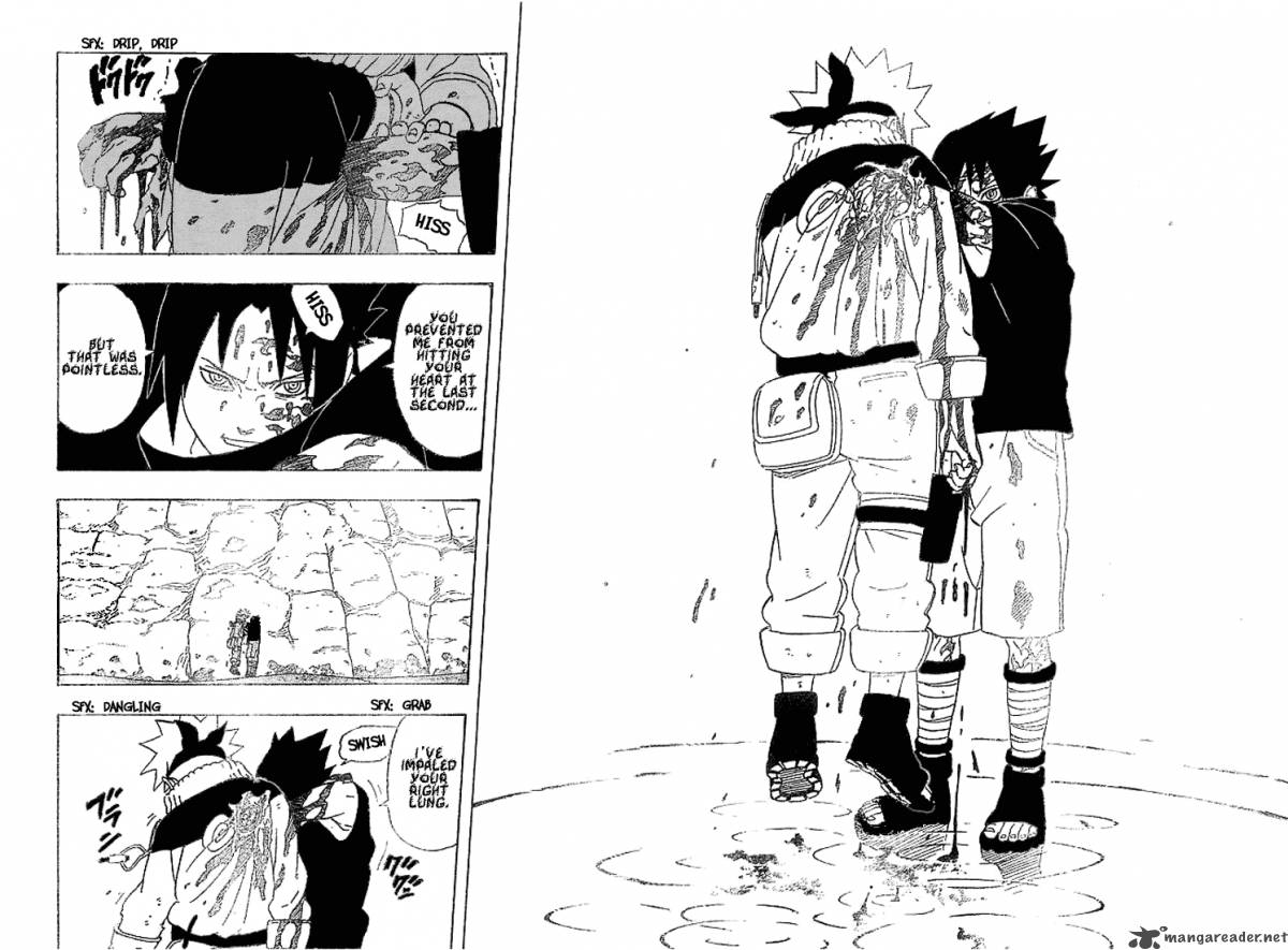 Sasuke dislocating Zaku's arms was a pretty gruesome scene