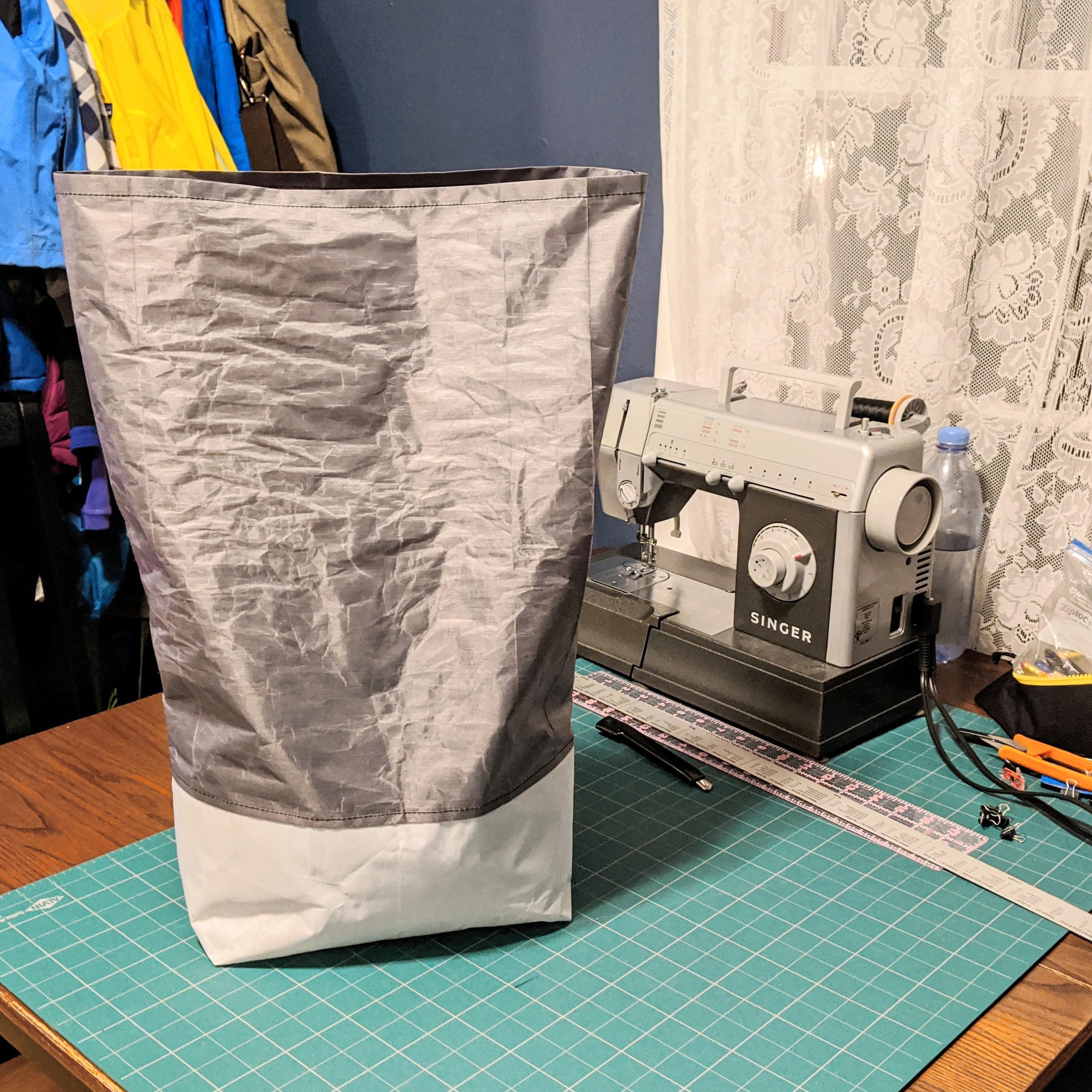 Homemade Dyneema Rack Rolltop Bag r/bikepacking