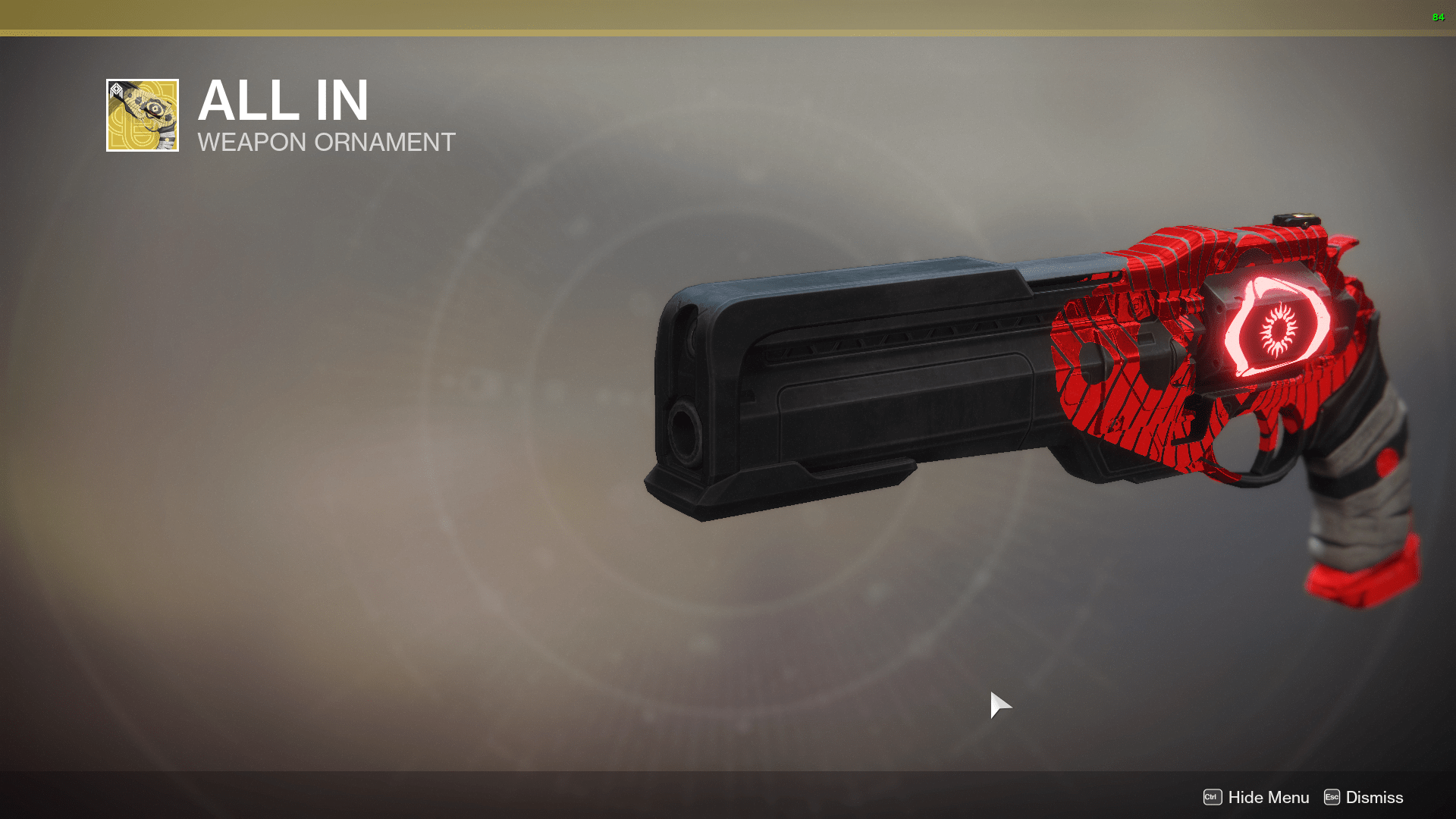 The Trialsthemed exotic ornaments work with the various glows! Here's Ace of Spades in red! r