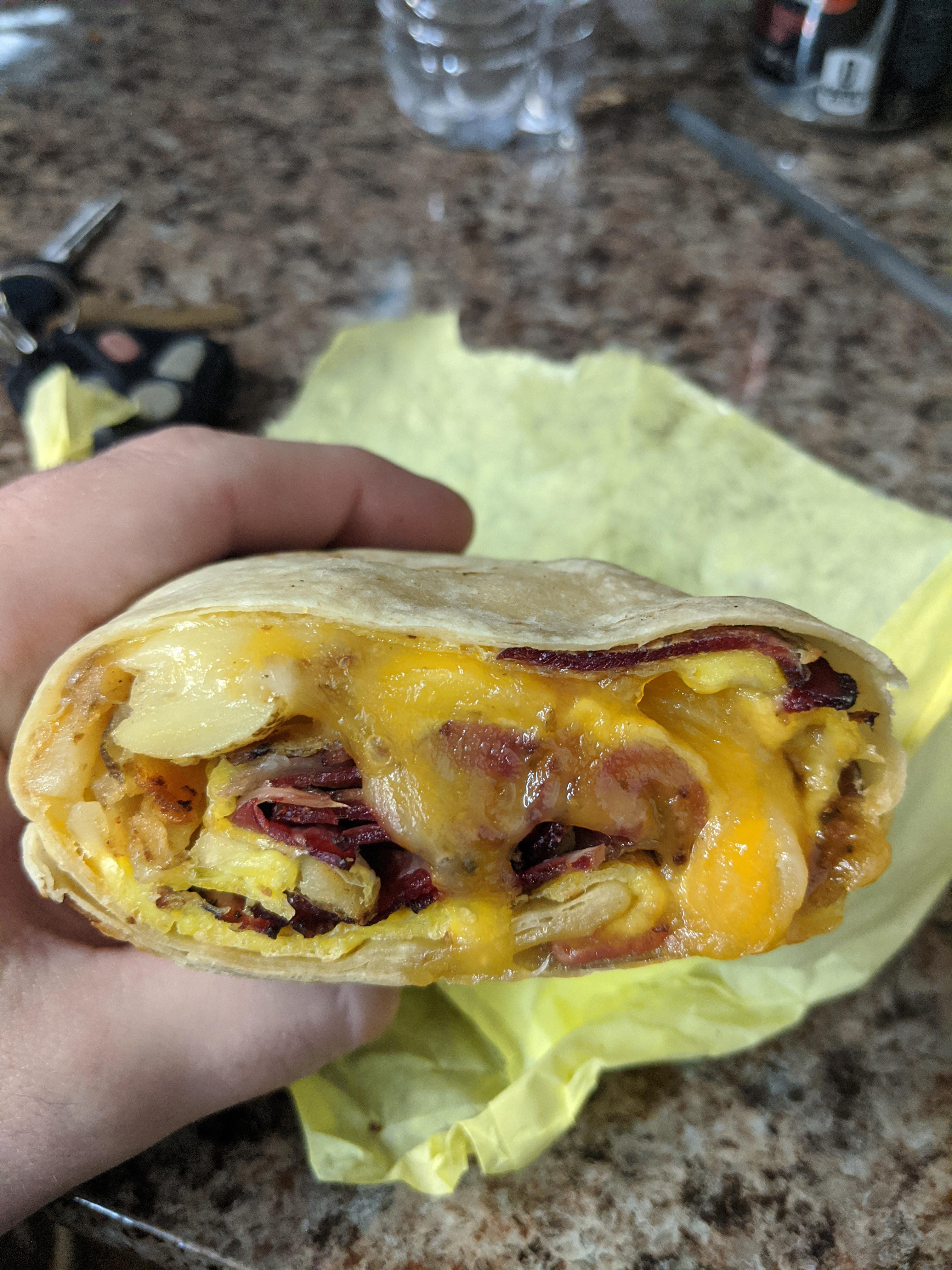 Pastrami breakfast burrito [I ate] r/food