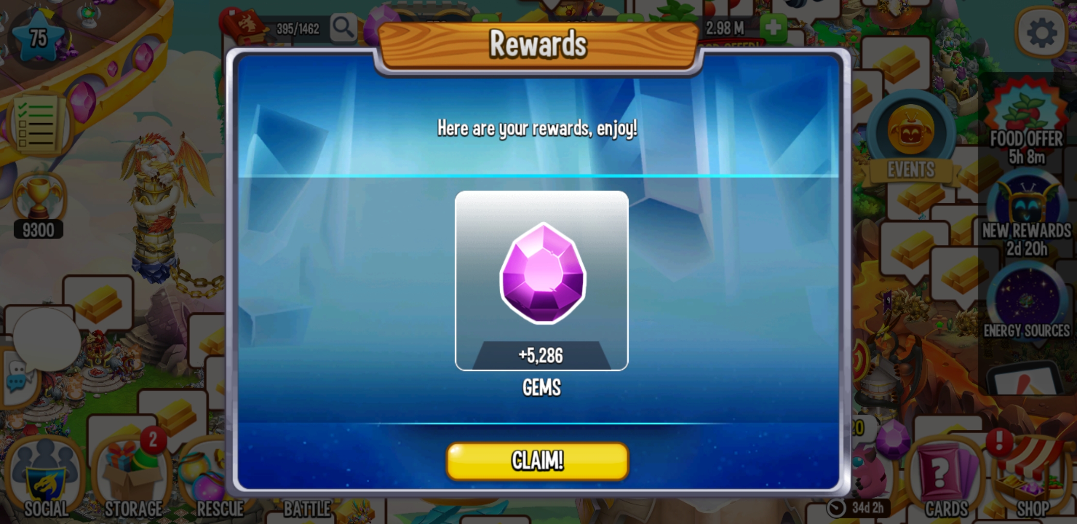 My biggest reward ever🤑 r/DragonCity