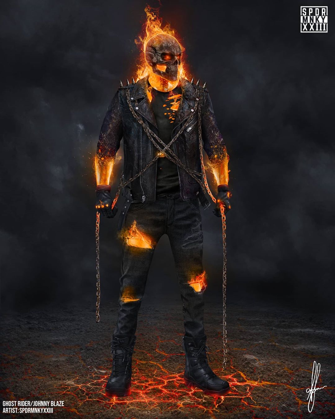 MCU Ghost Rider by Spdrmnkyxxiii r/marvelstudios