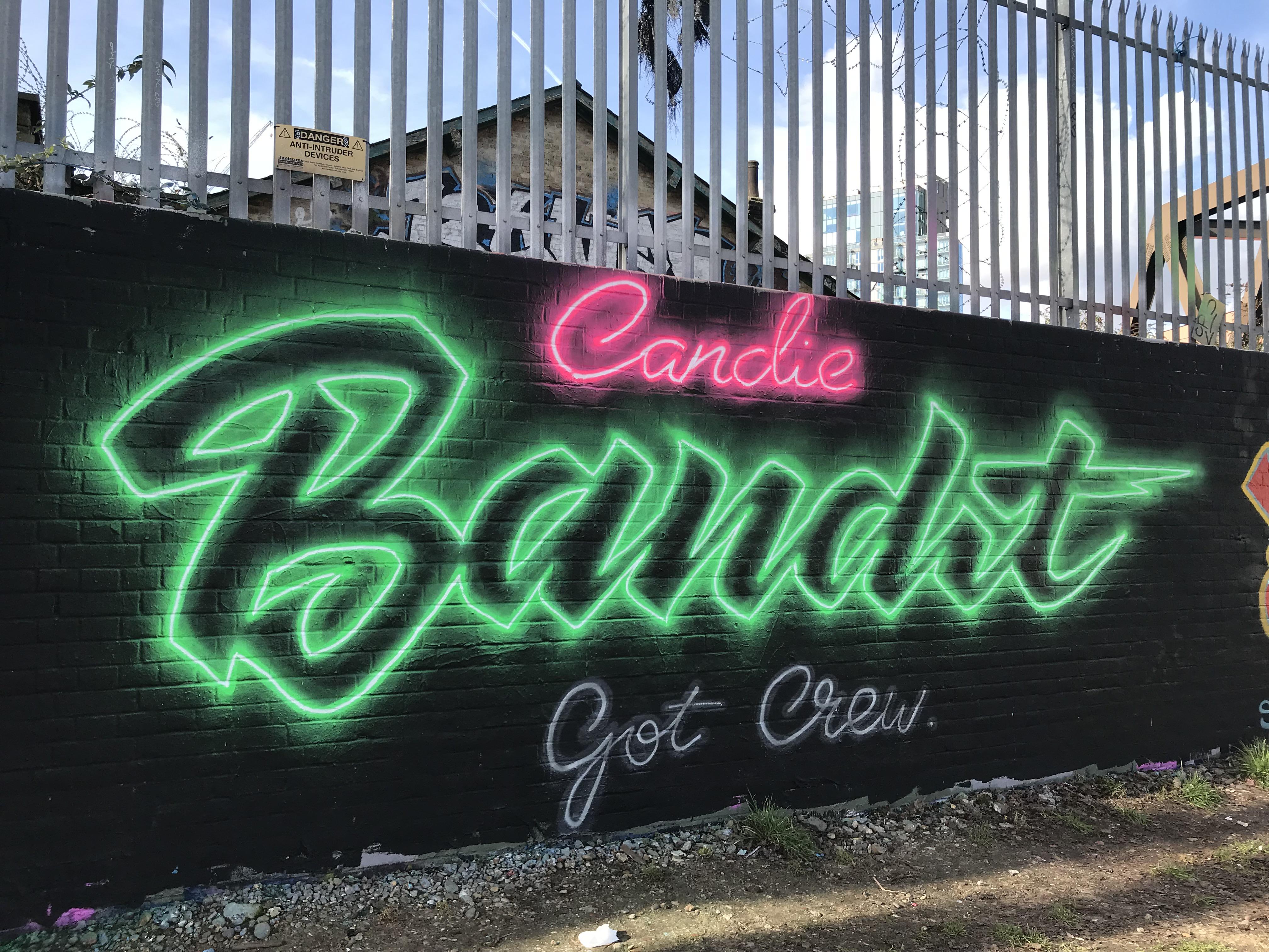 I painted this neon graffiti piece yesterday just off Brick Lane r/london