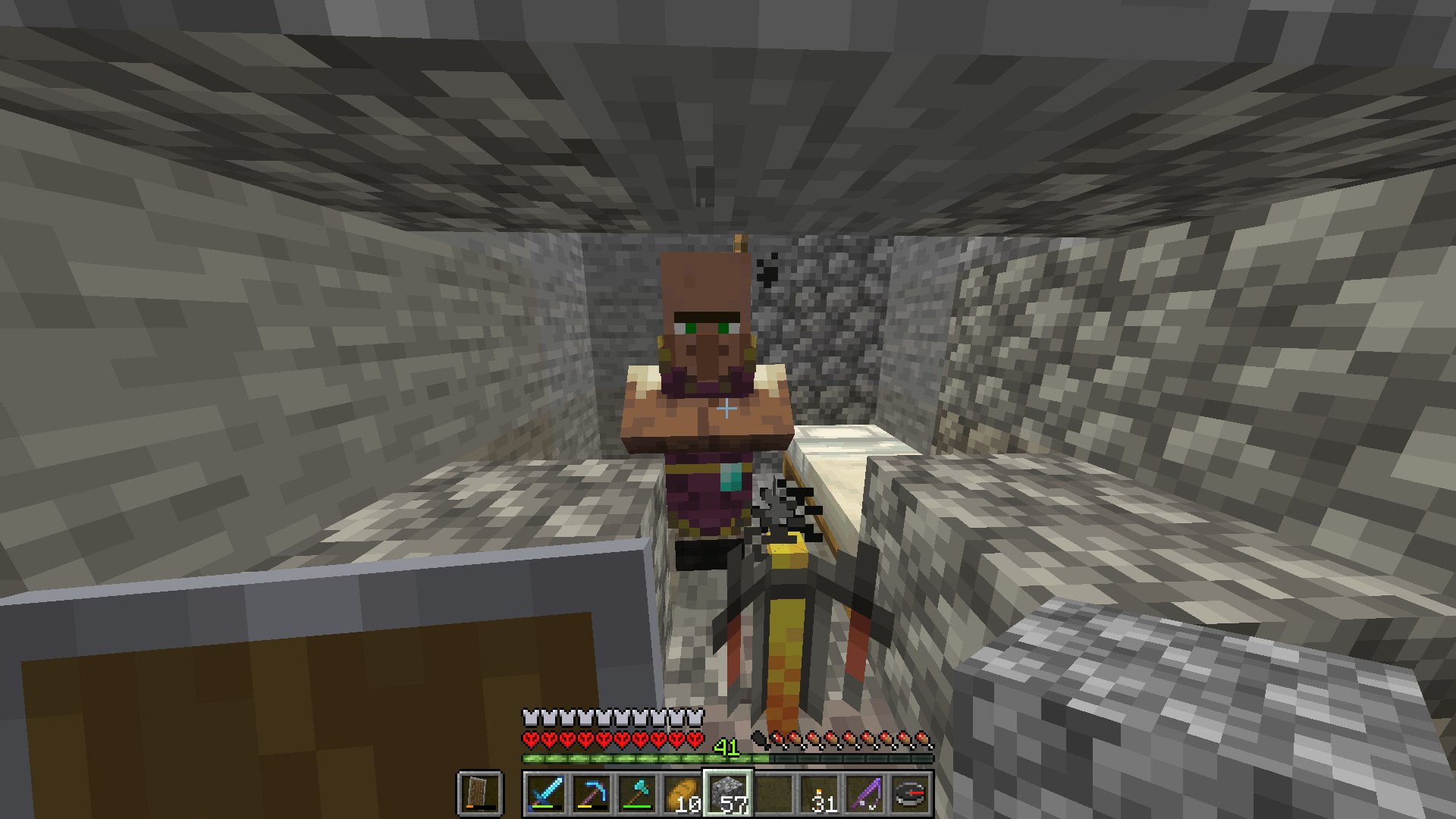 why is my villager not restocking? i have him in my zombie spawner xp