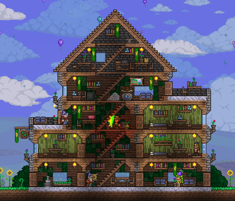 Just built a little house for my NPCs D what do you guys think r