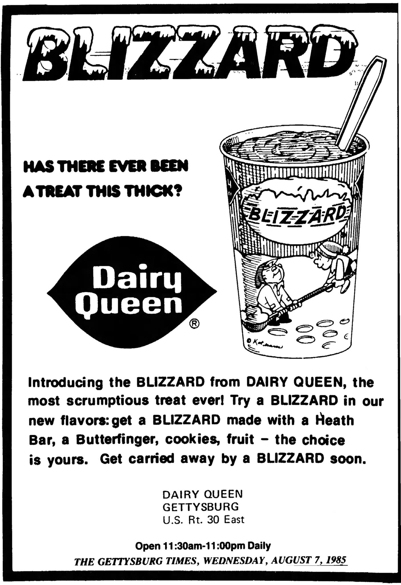 Remember when Dairy Queen first introduced the Blizzard in 1985? r/GenX